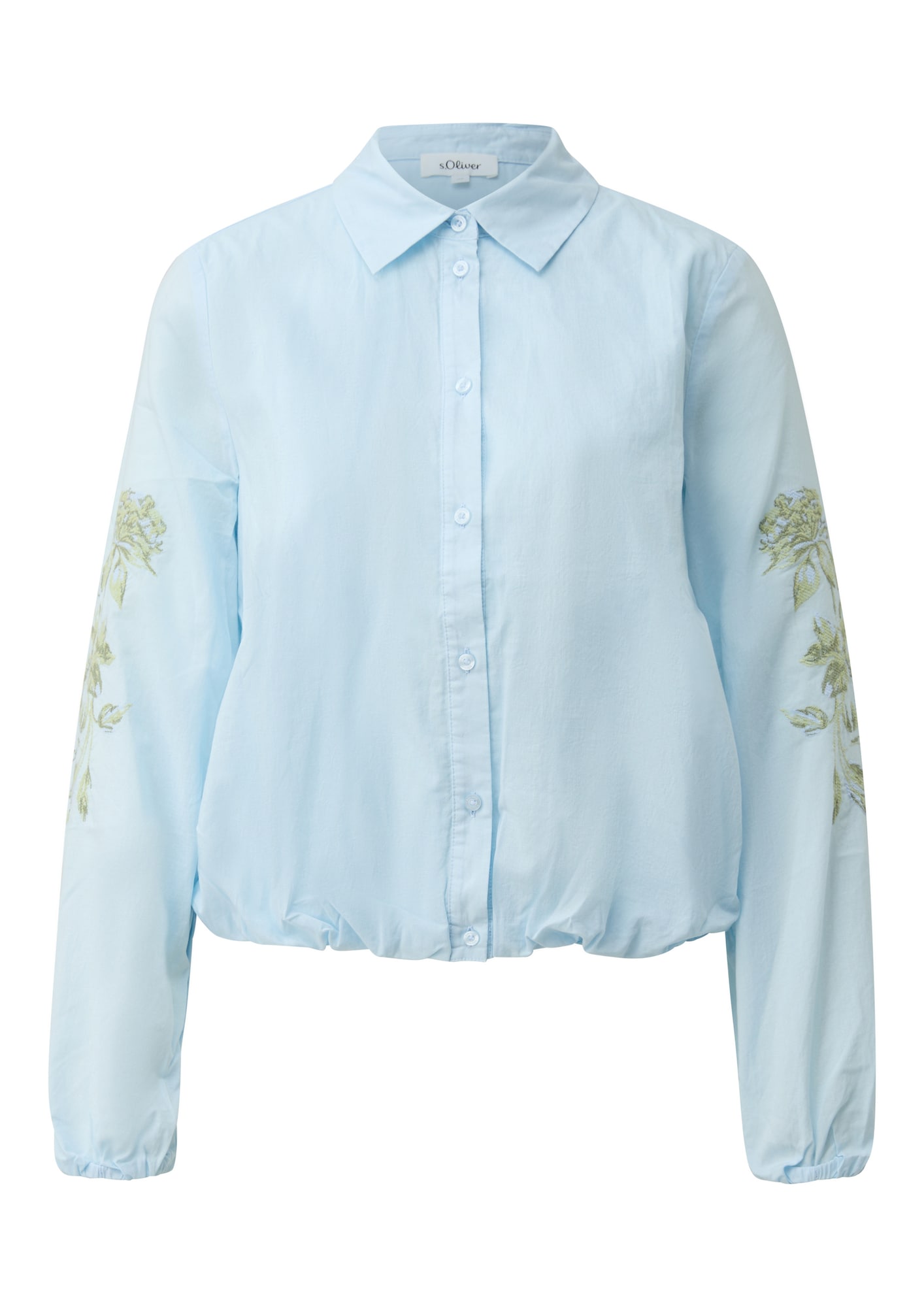 S.Oliver Blouse Lichtblauw / Groen / Lichtgroen