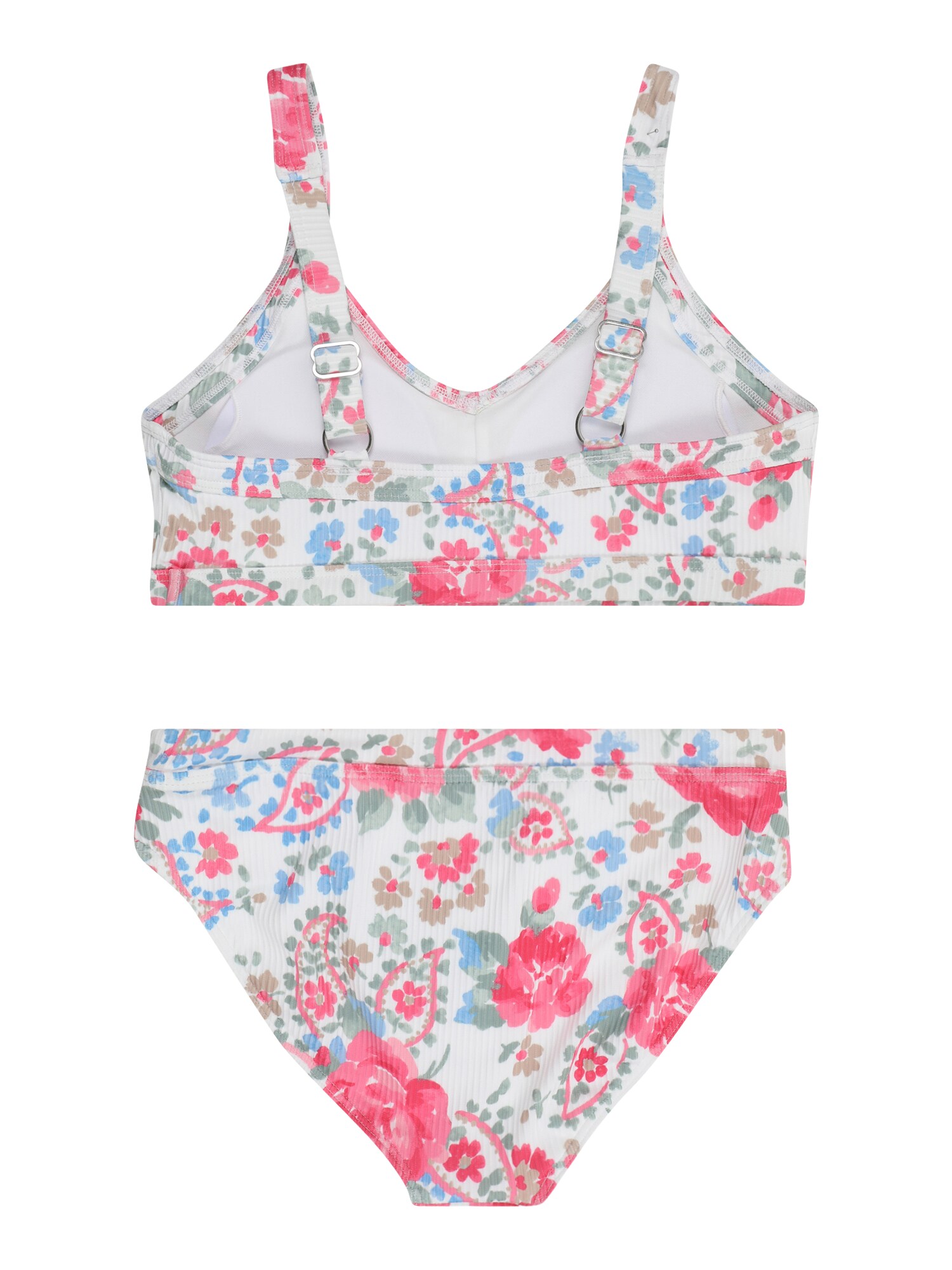 Abercrombie & Fitch Bikini  világoskék / barna / világosszürke / gránátalma termék 2. képe