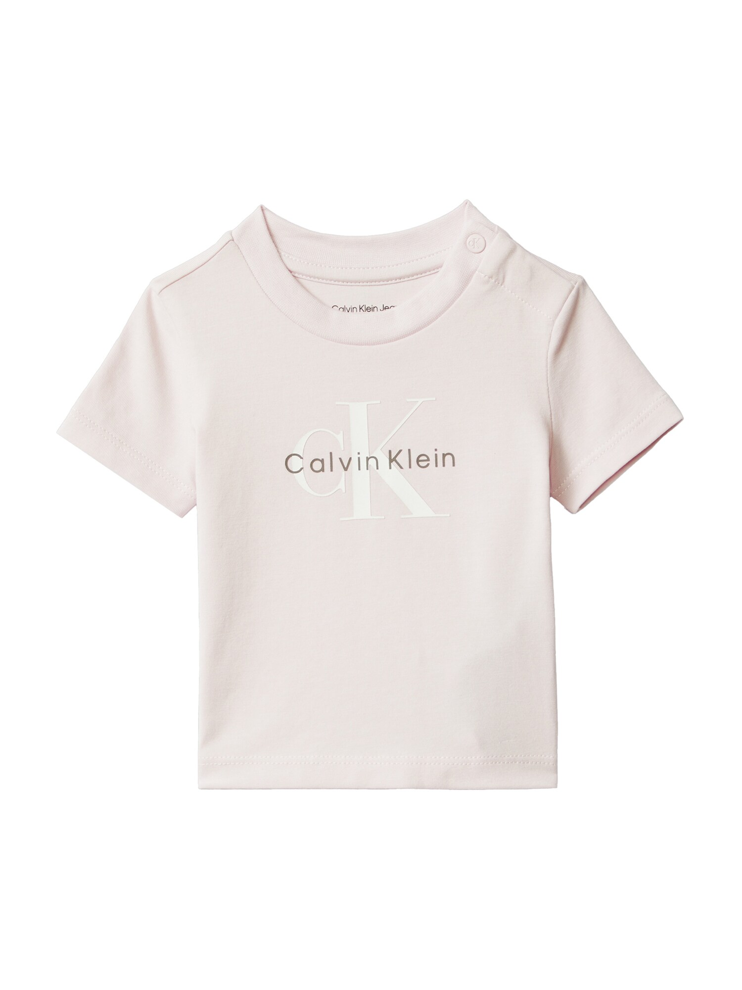 Calvin Klein Jeans Póló  sár színek / pasztell-rózsaszín / fehér akciós termékkép 1