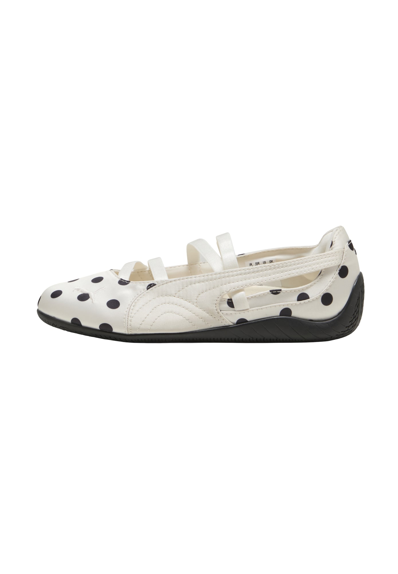 PUMA Balerini cu curea glezna Speedcat negru / alb