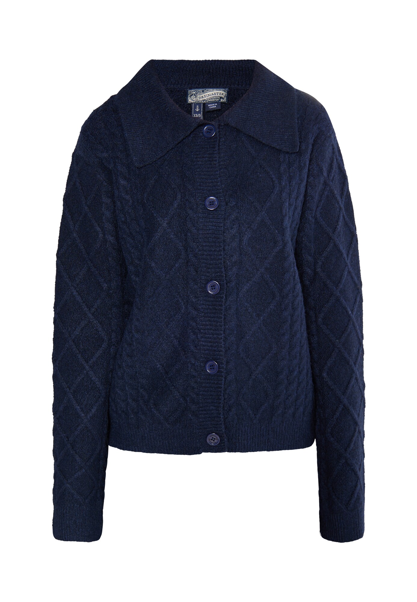 DreiMaster Vintage Geacă tricotată Incus  albastru marin