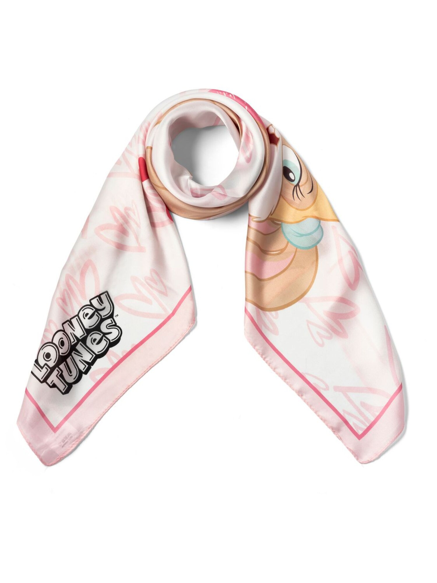 Braccialini Chal 'Foulard Looney Tunes'  blanco
