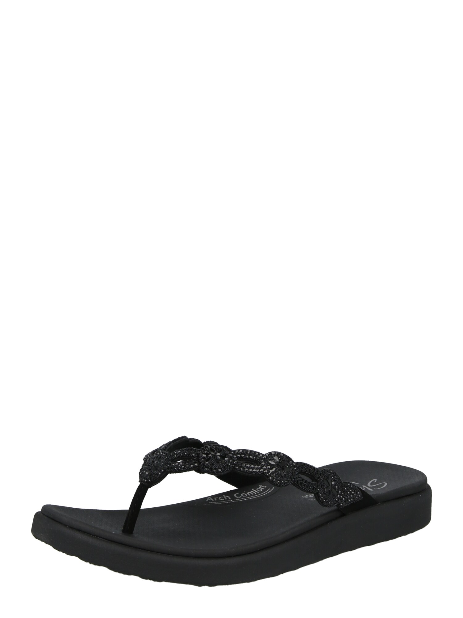 SKECHERS Flip-flops 'MEDITATION LUXE'  negru