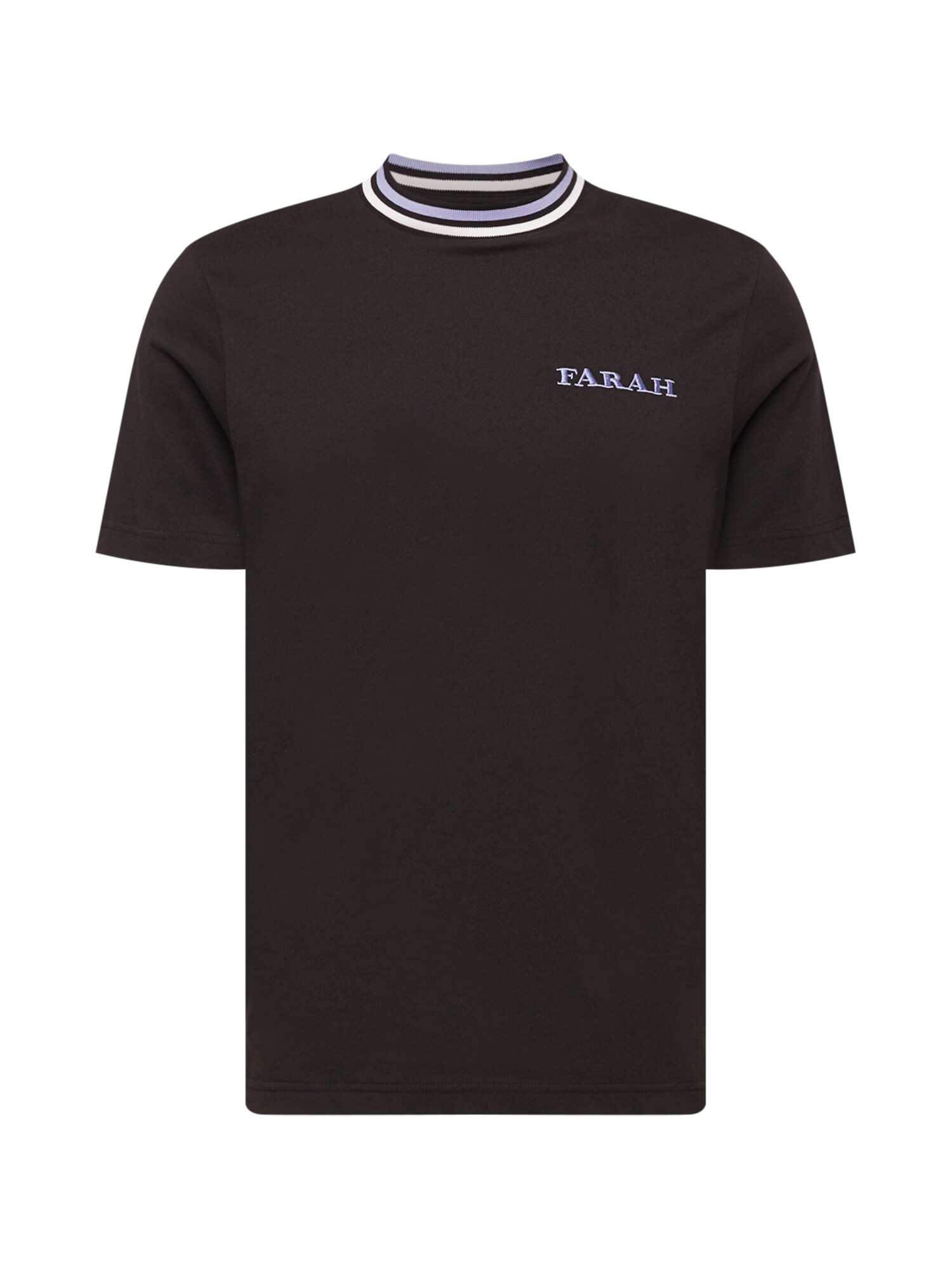 FARAH Marškinėliai 'HANLEY' levandų spalva / juoda / balta