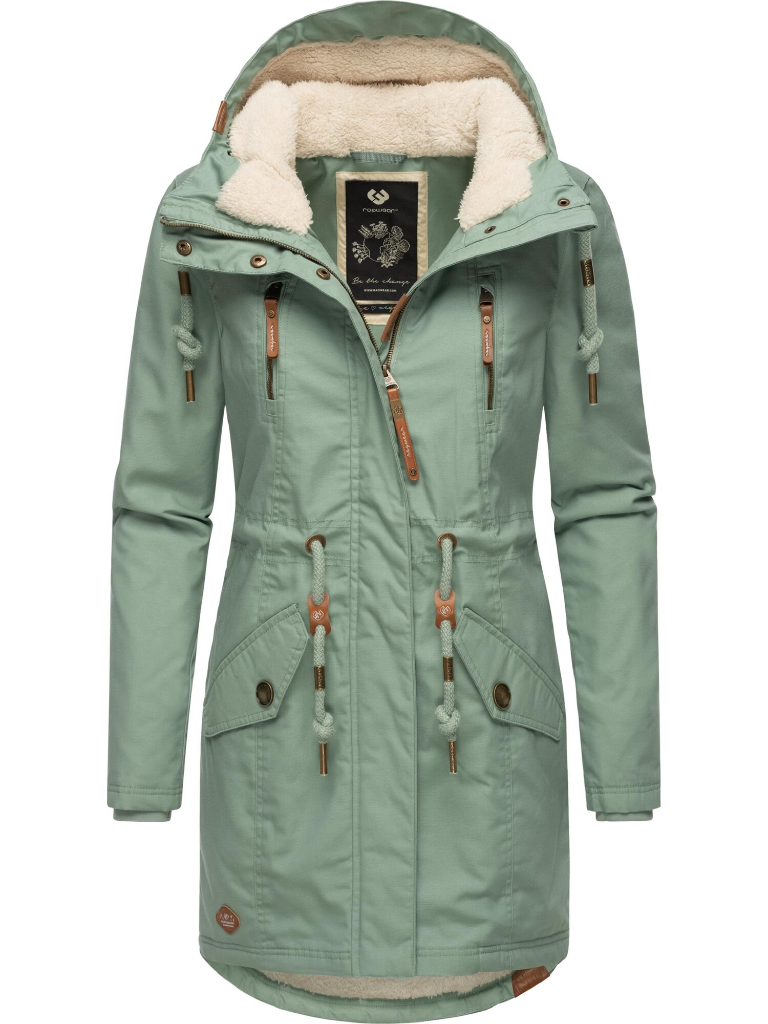 Ragwear Téli parka 'Elsie'  menta termék 2. képe