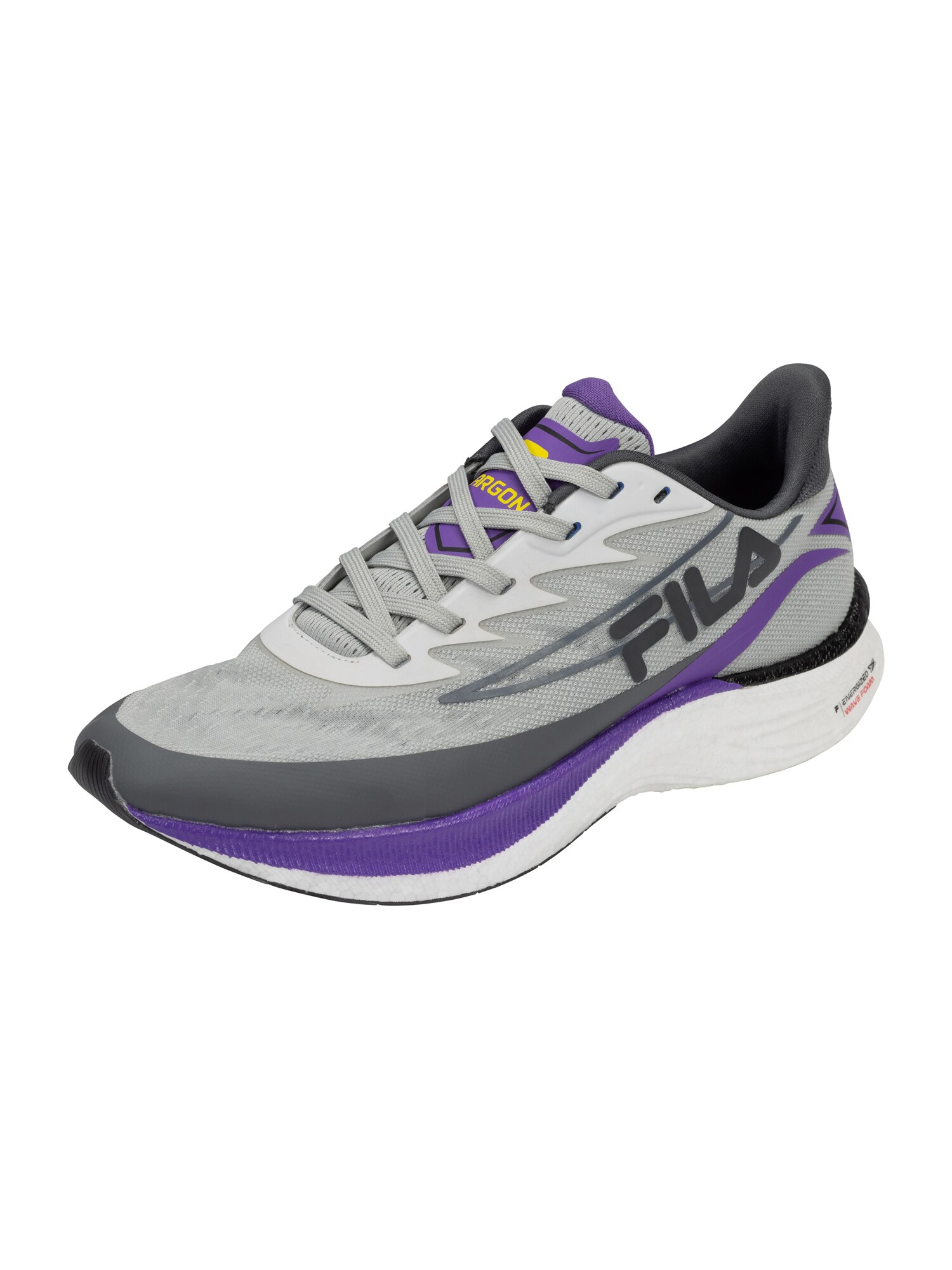 FILA Bėgimo batai 'ARGON' pilka / tamsiai pilka / tamsiai violetinė / juoda
