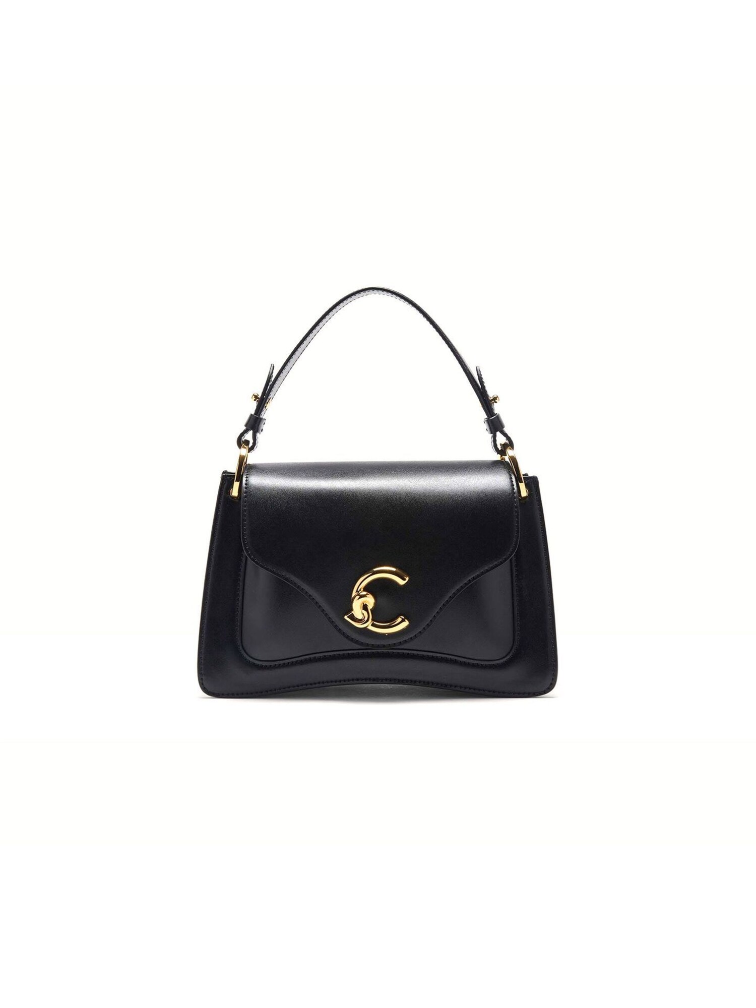 Coccinelle Bolso de mano 'C-Me Calf 24x16x9 cm'  negro