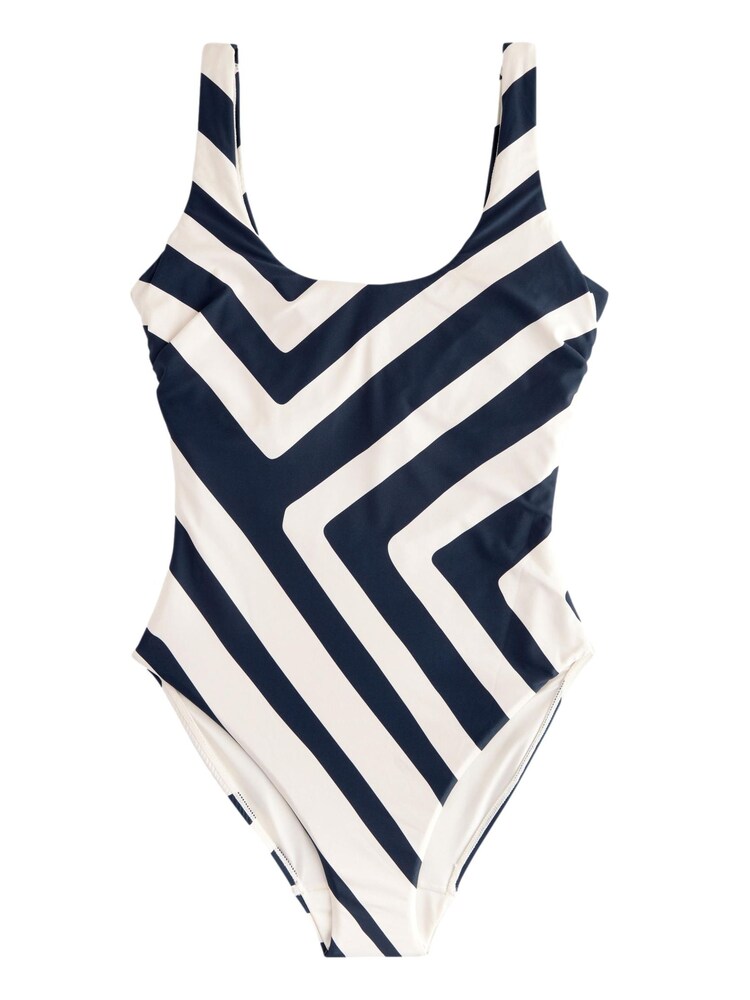 Next Badeanzug Damen Größe M navy / weiß