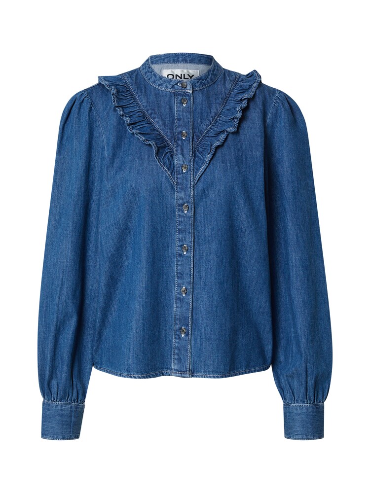 ONLY Bluse 'ONLDasha-Sevigny' Damen Größe L blue denim