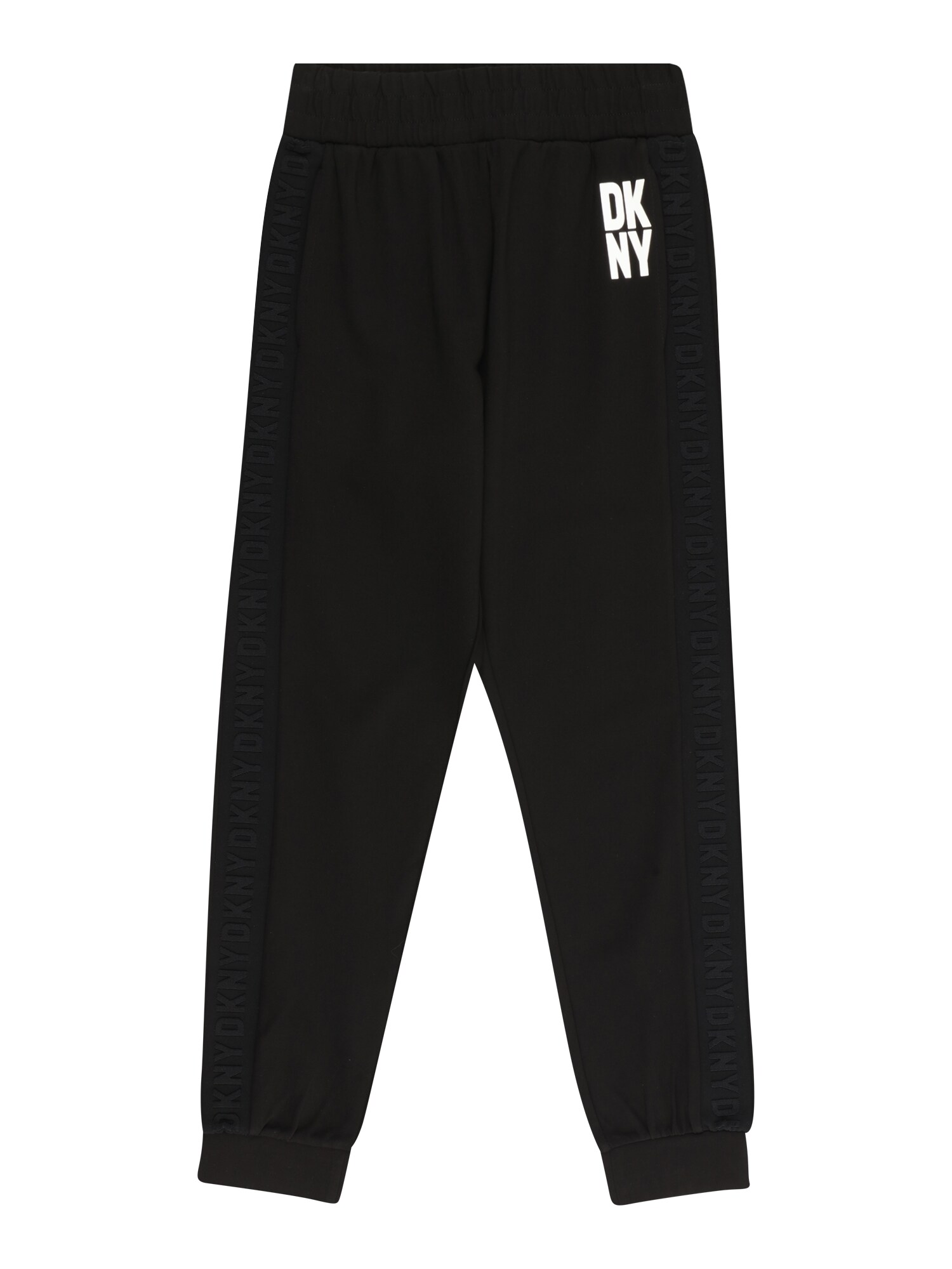 DKNY Športne hlače  črna / bela
