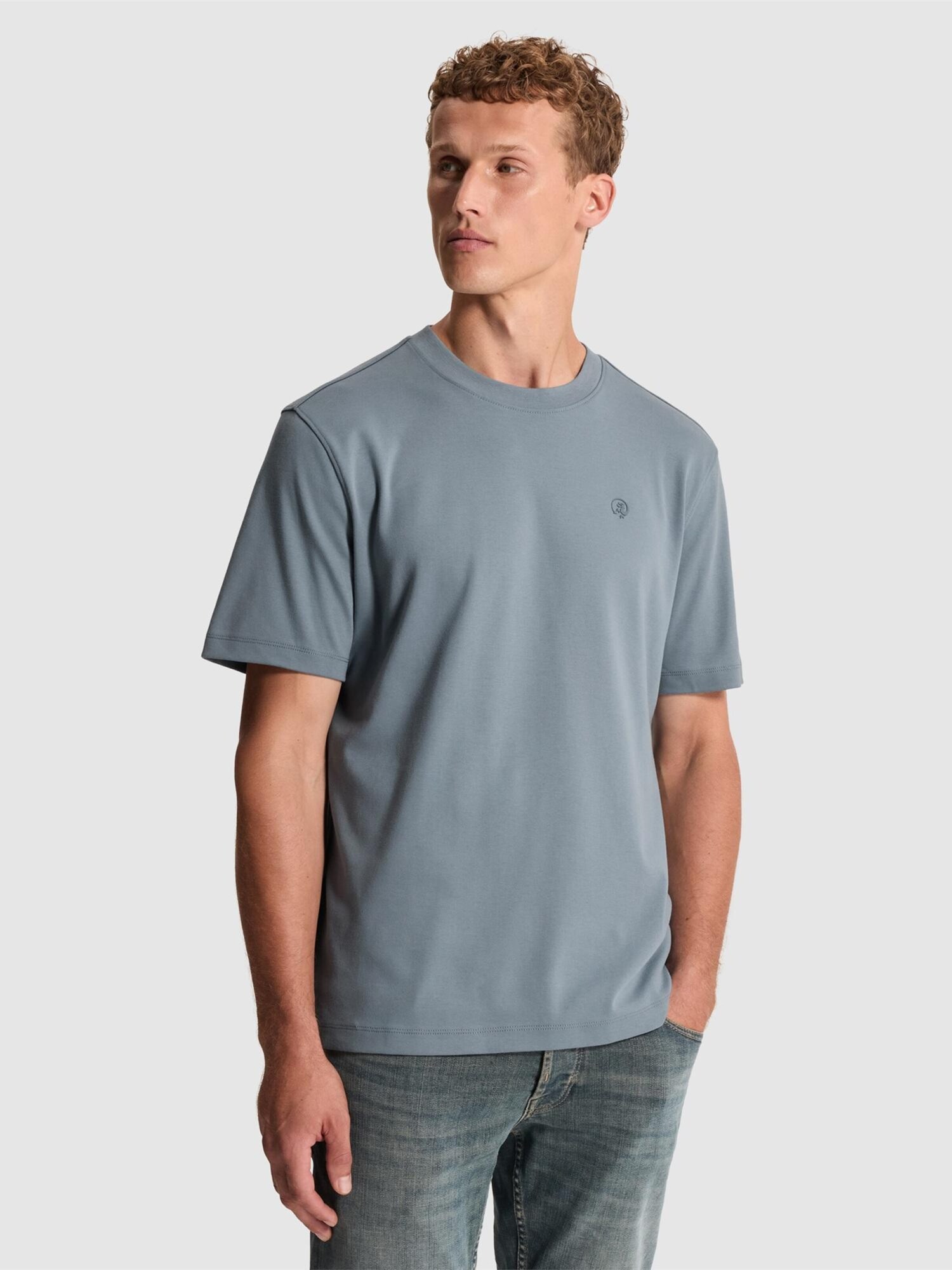 T-shirt 'Regular fit T-shirt in interlock jersey'