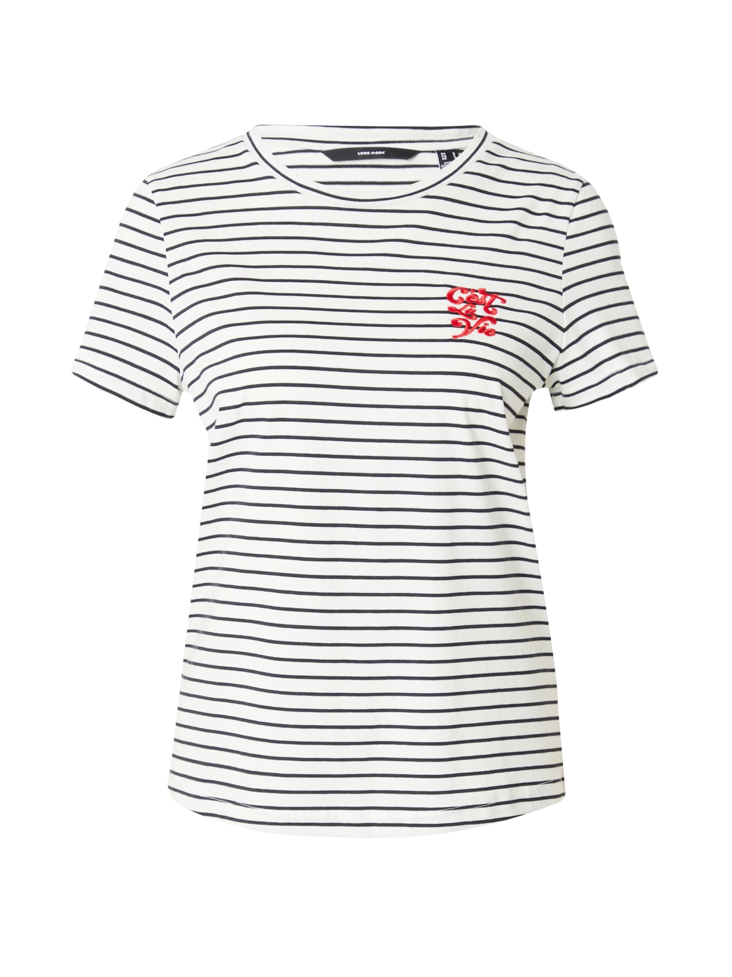 VERO MODA Póló  tengerészkék / piros / fehér akciós termékkép 1