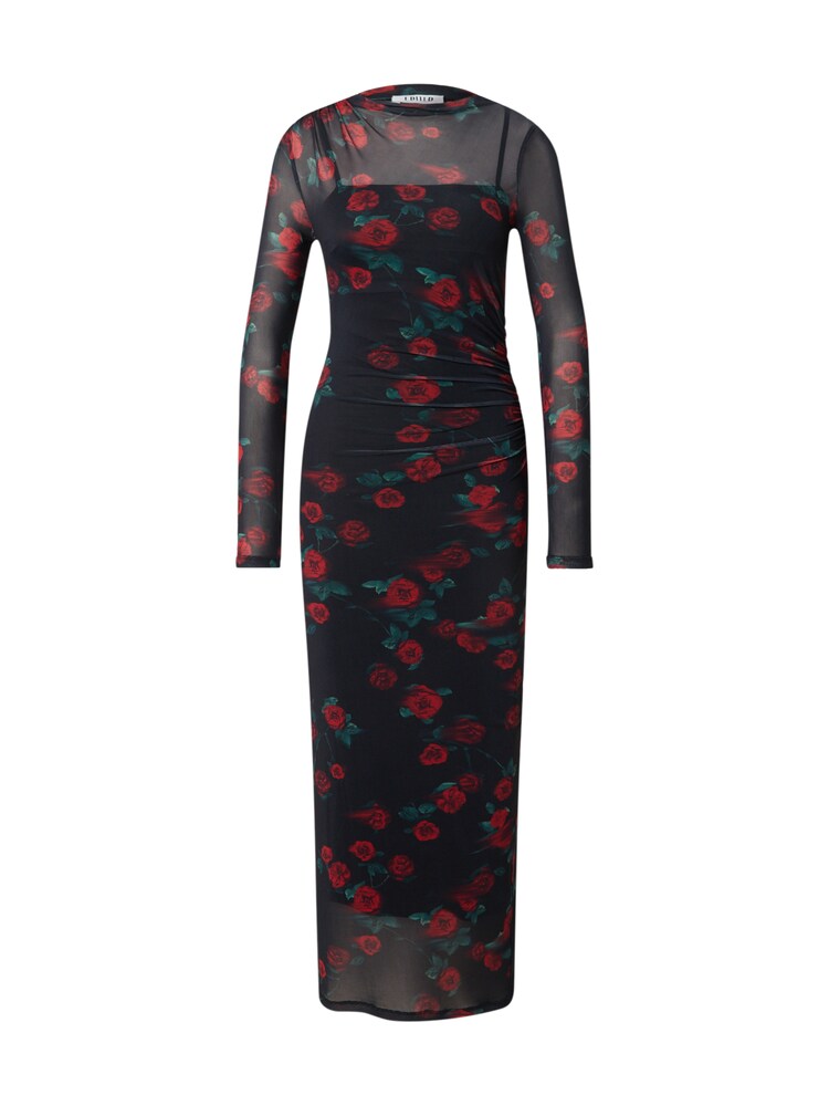 EDITED Kleid 'Colleen' Damen Größe 34 rot / schwarz Winterkleid