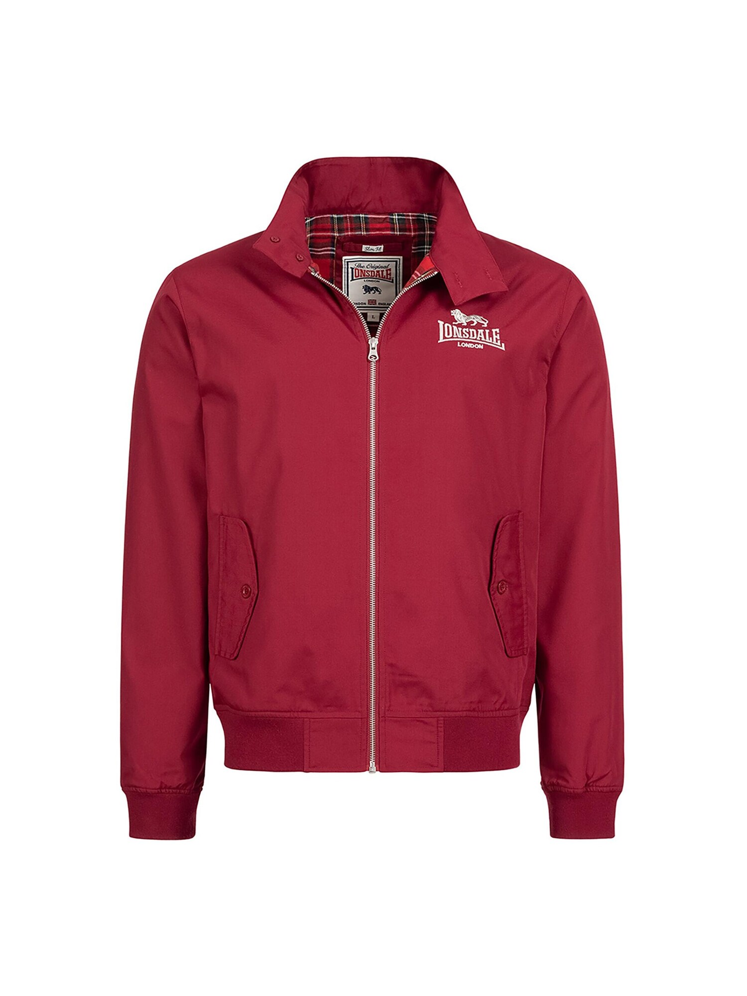 LONSDALE Chaqueta de entretiempo 'Classic' rojo cereza