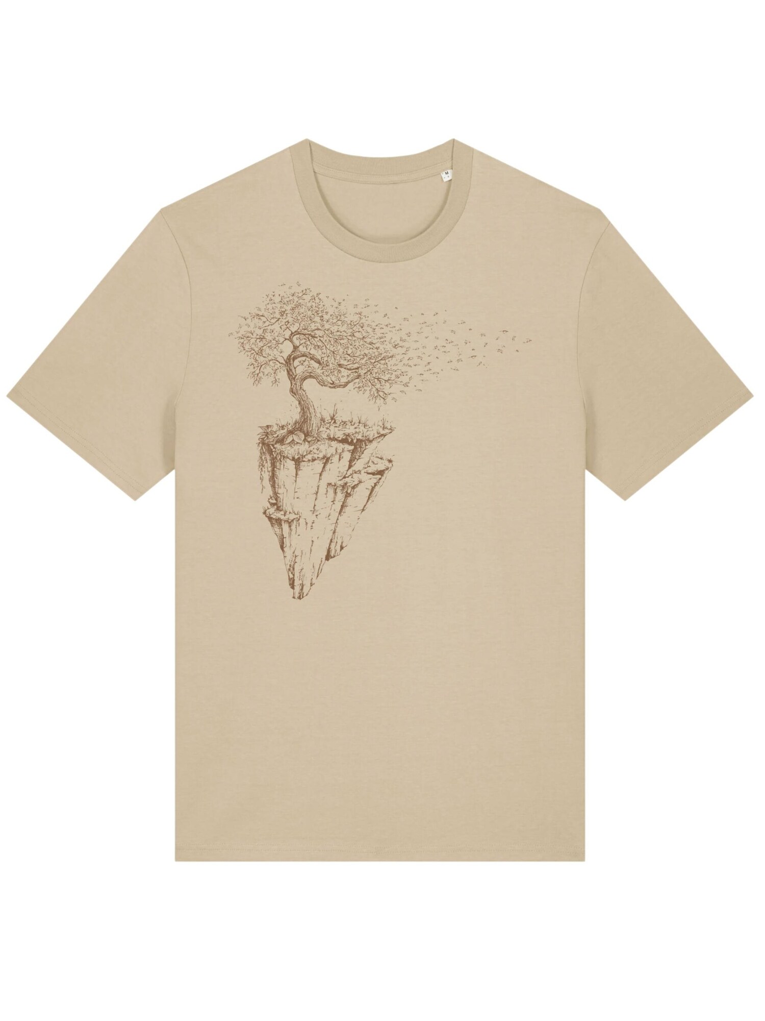 Life-Tree Majica 'Organic Fairwear Maple Island' pijesak