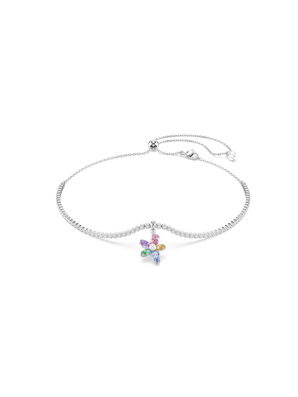 Halsband blå / orange / rosa