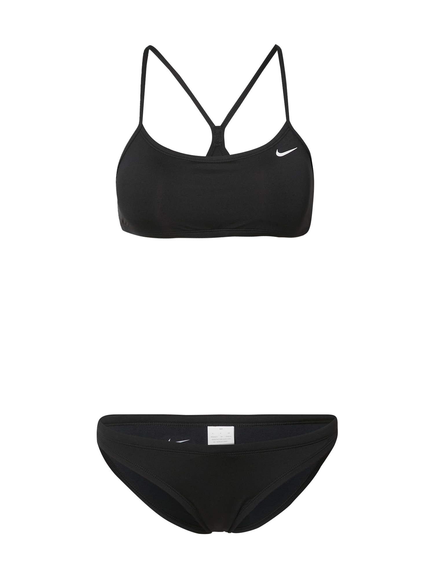 Nike Swim Sportinis bikinis juoda
