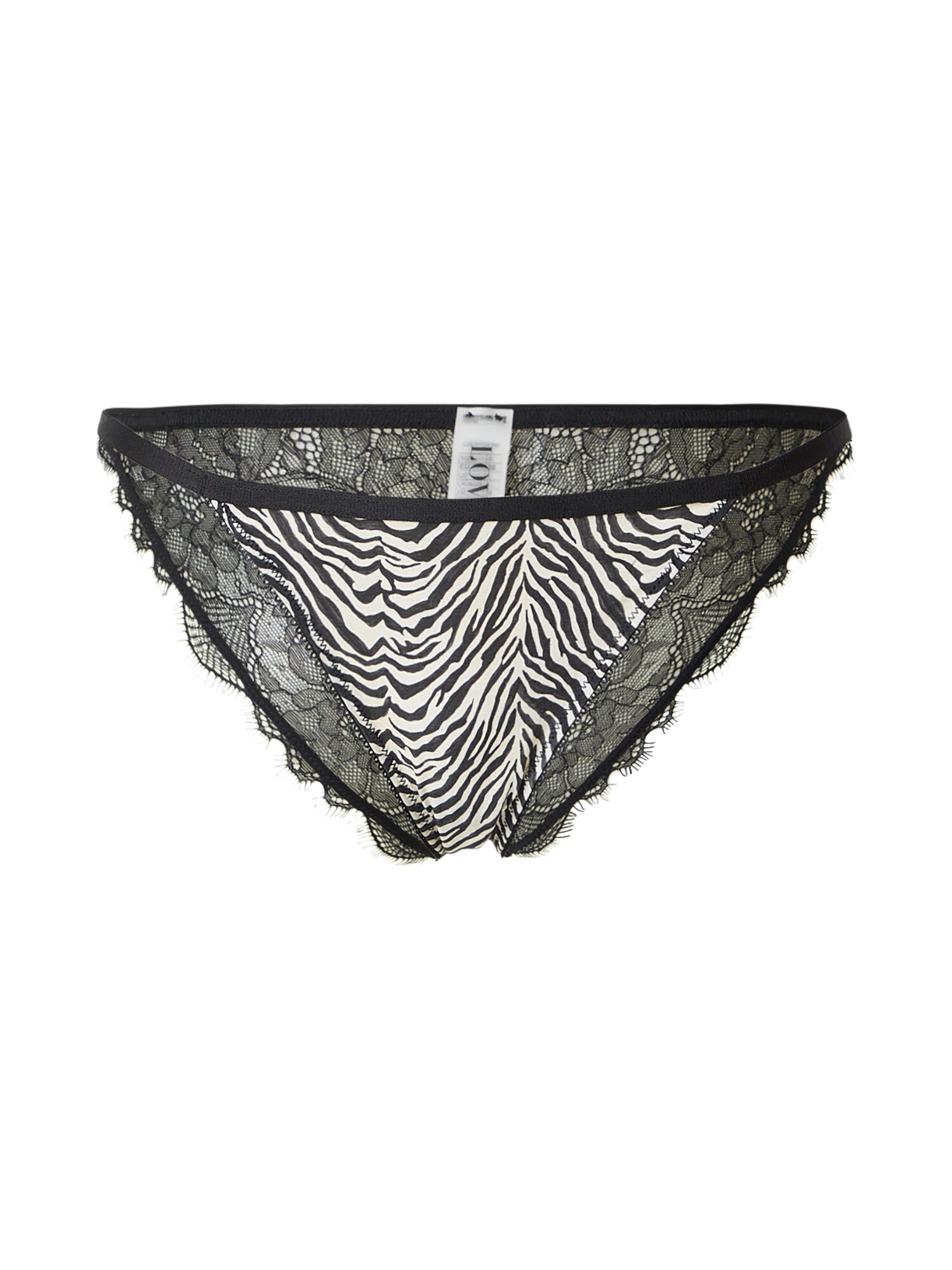 LOVE Stories Slip 'Wild Rose'  negru / alb