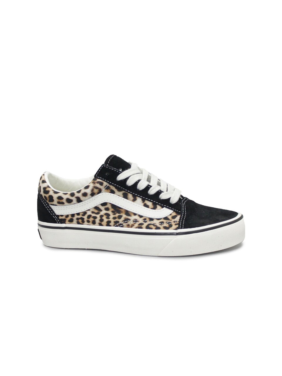 Låg sneaker 'VANS OLD SKOOL E8WYY61 black leopard nero scarpe donna sneakers lacci tessuto leopardato'