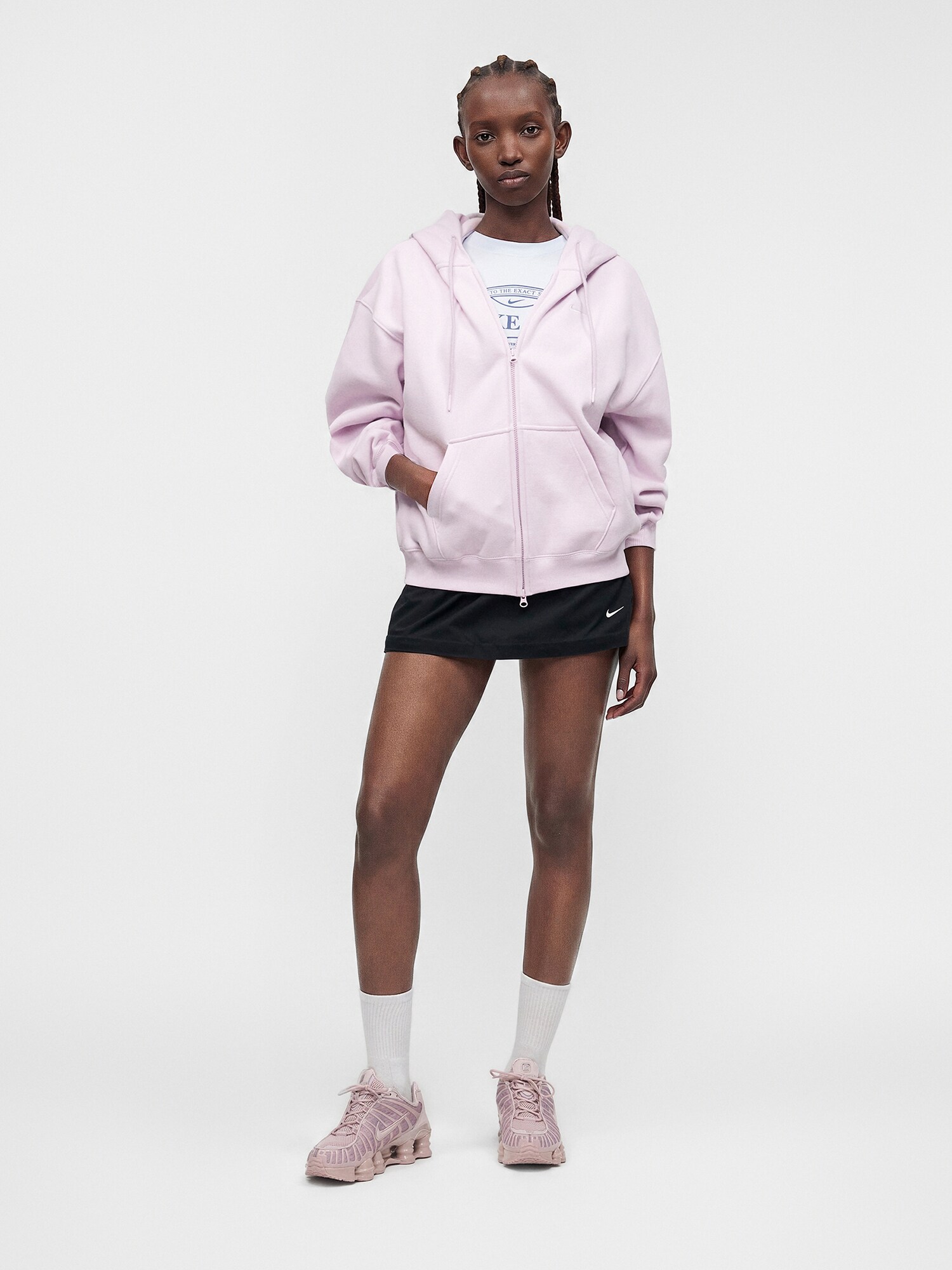 Nike Sportswear Sudadera con cremallera  lila – imagen 4