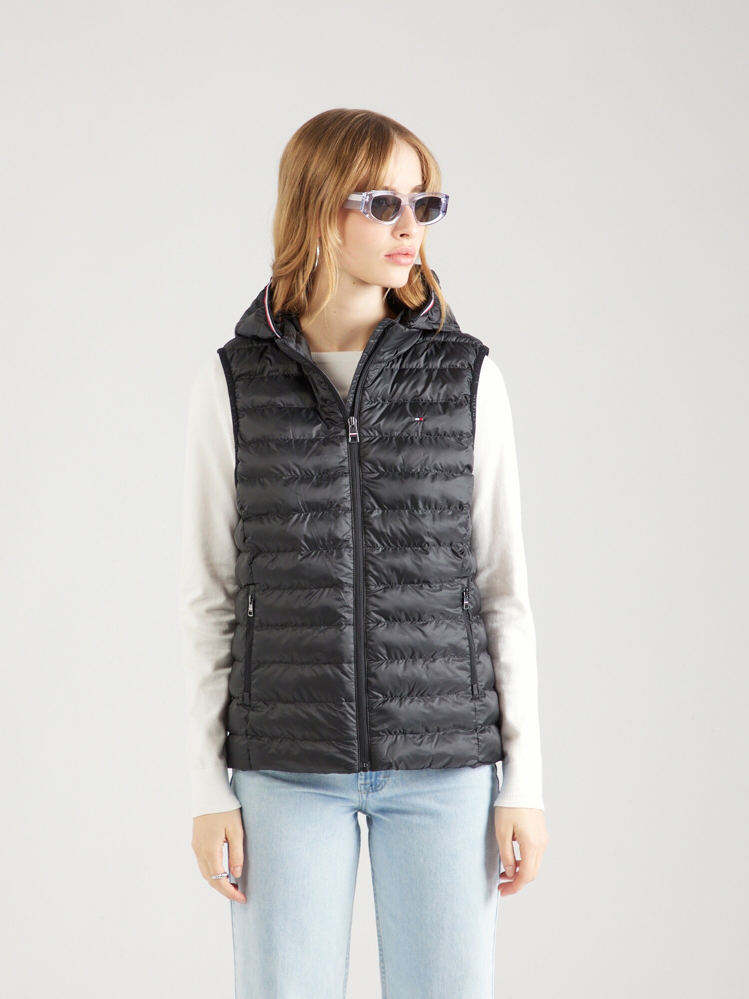 TOMMY HILFIGER Mellény  piros / fekete termék 2. képe