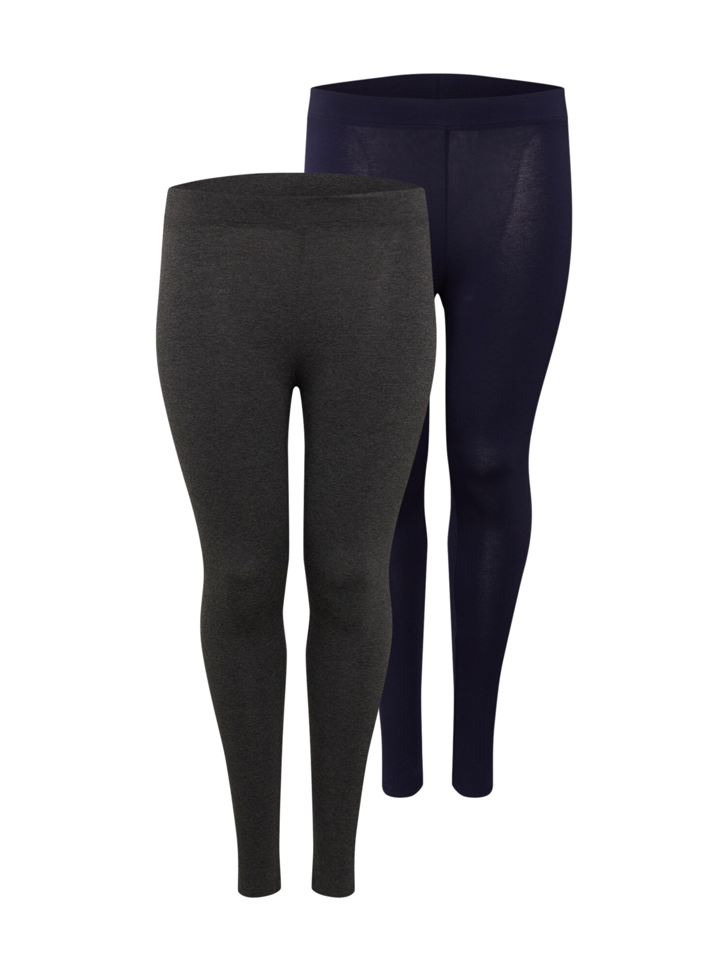 Dorothy Perkins Curve Tamprės 'CURVE 2 PACK NAVY AND CHARCOAL LEGGING'  tamsiai mėlyna / pilka