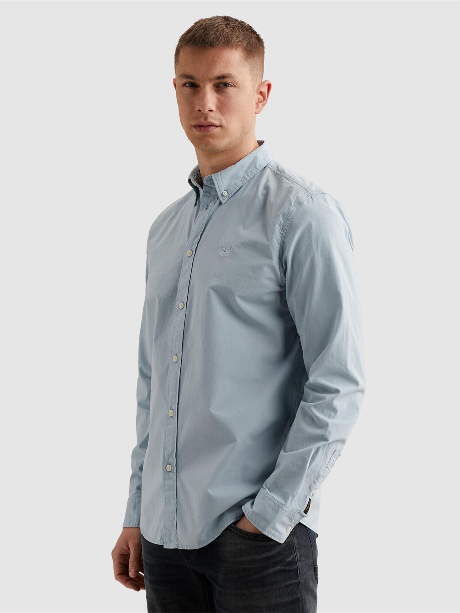 Pme Legend Shirt 'American Classic Shirt' Lichtblauw