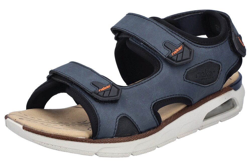 Rieker Trekkingsandale '29151' Herren Größe 46 marine / orange / schwarz