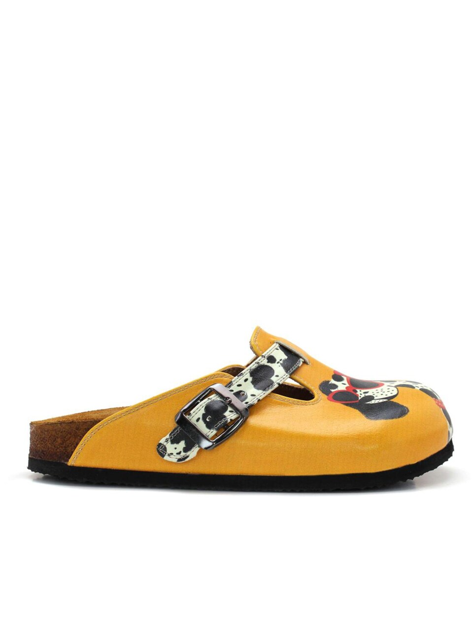 Träskor 'Women Calceo Yellow Clogs WCAL5439 with dalmatian'