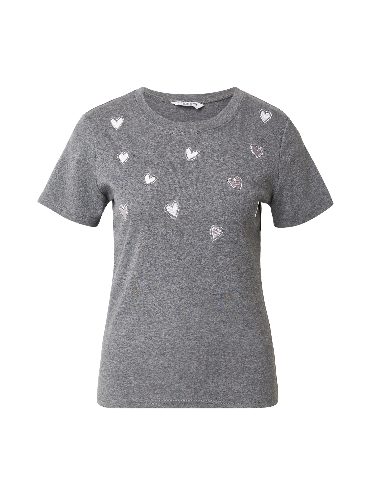 ZABAIONE Tricou 'Ja44net'  gri metalic / gri deschis