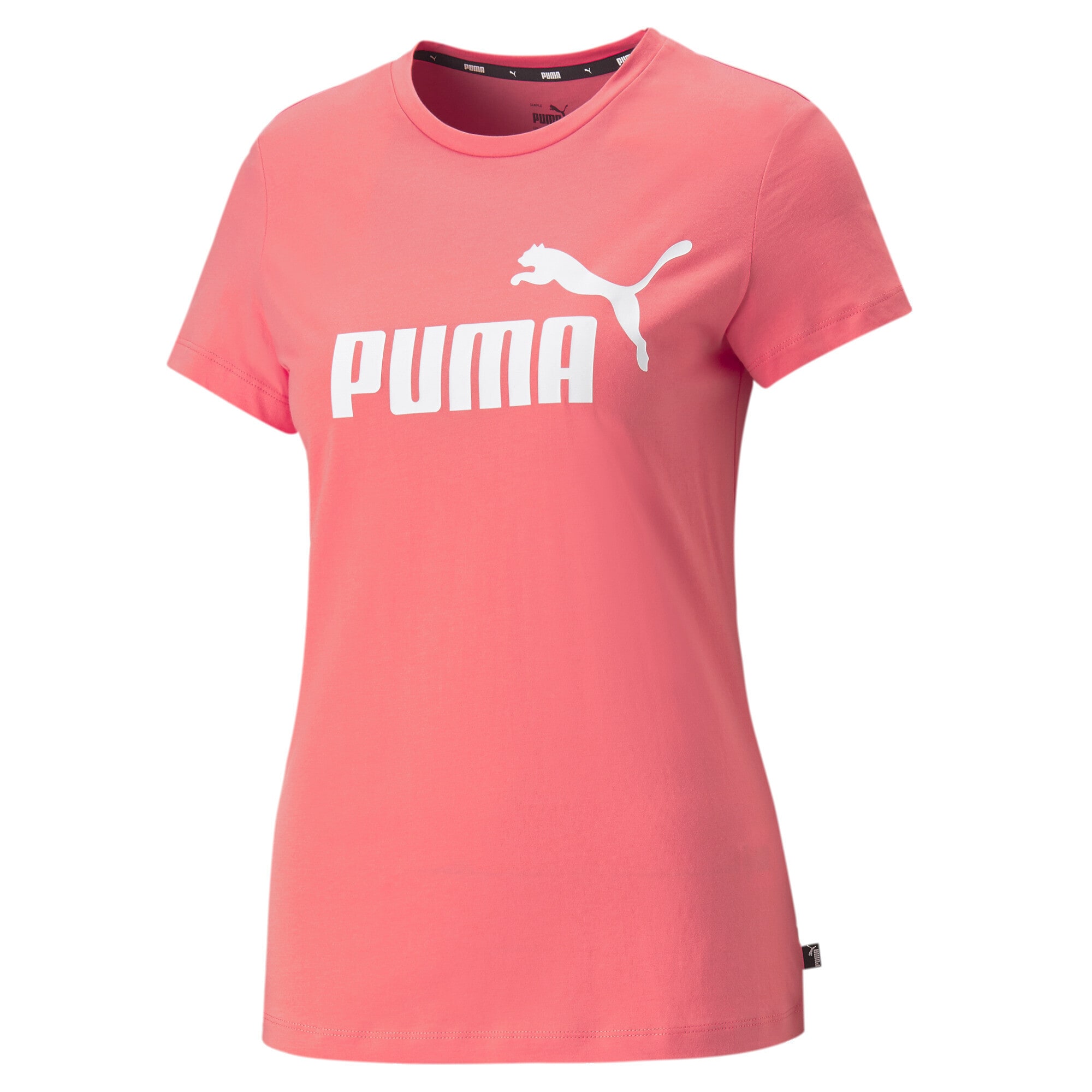 PUMA Функционална тениска  розово / бяло