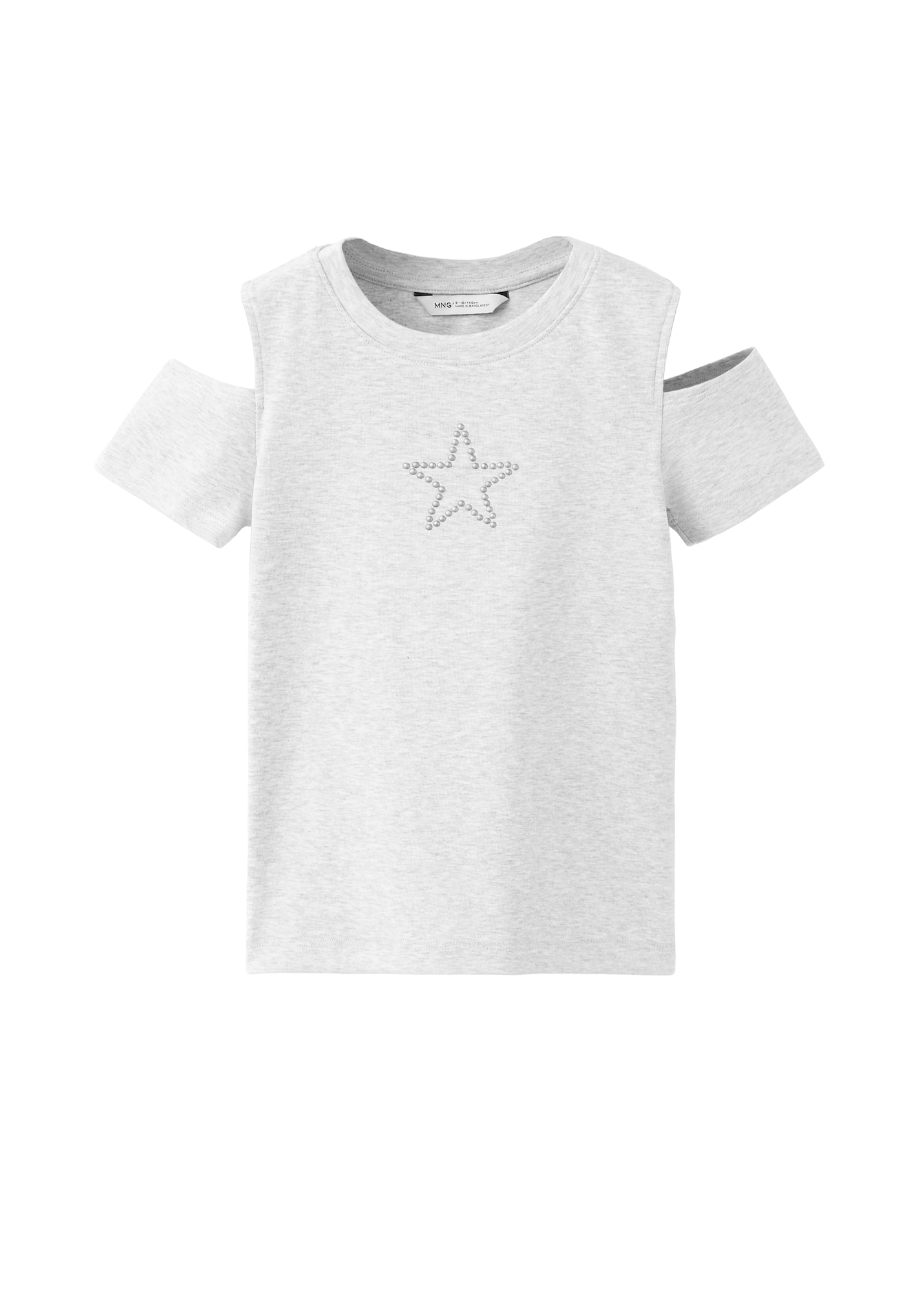 MANGO KIDS Tricou STAR gri deschis