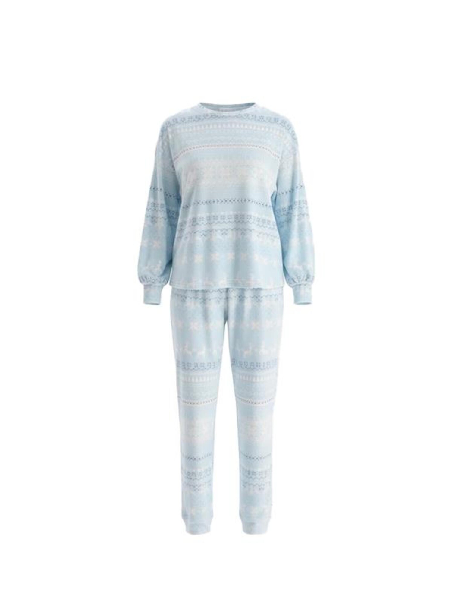 Dagi Pijama  albastru deschis / alb