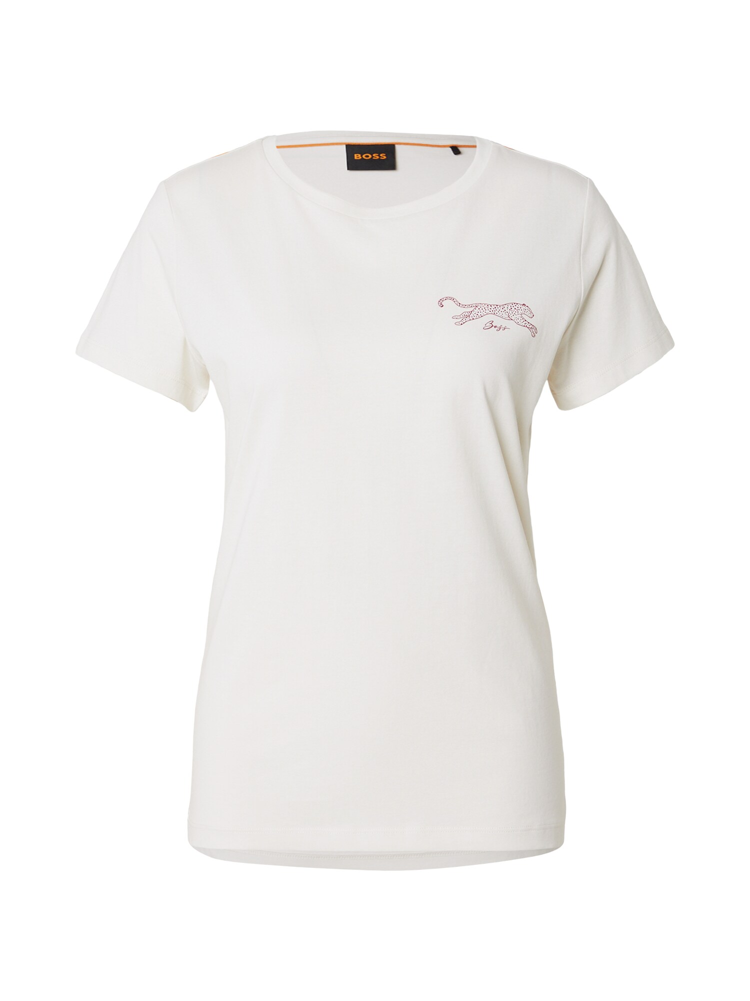 BOSS Tricou C_Elove_5 rubiniu / alb murdar