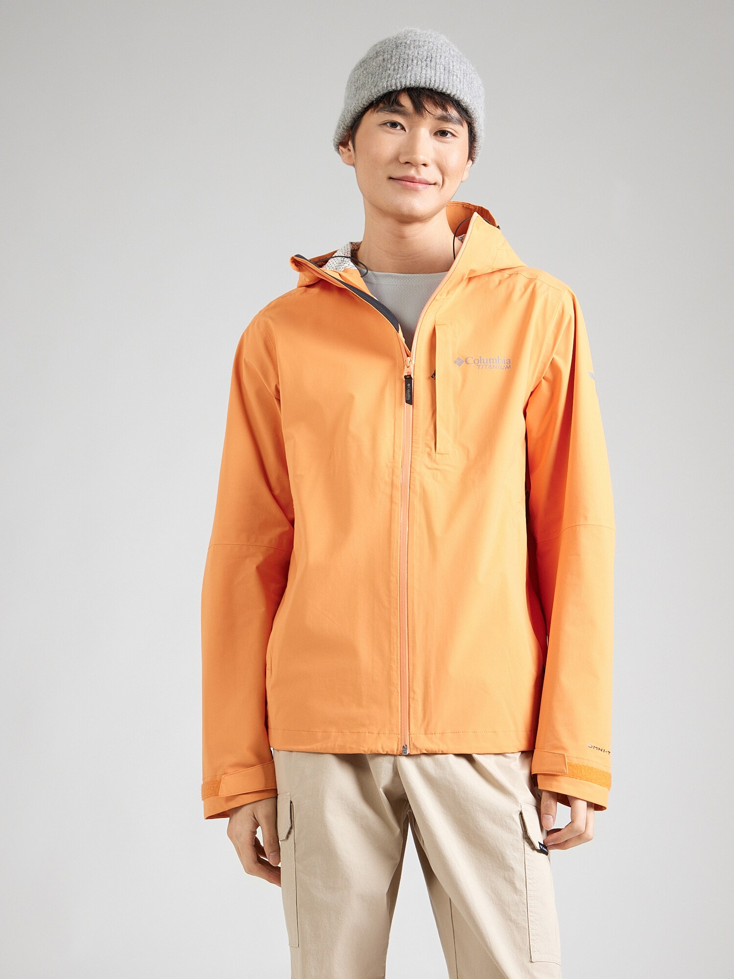 COLUMBIA Chaqueta de montaña 'Ampli-Dry II' gris claro / naranja claro – imagen 2