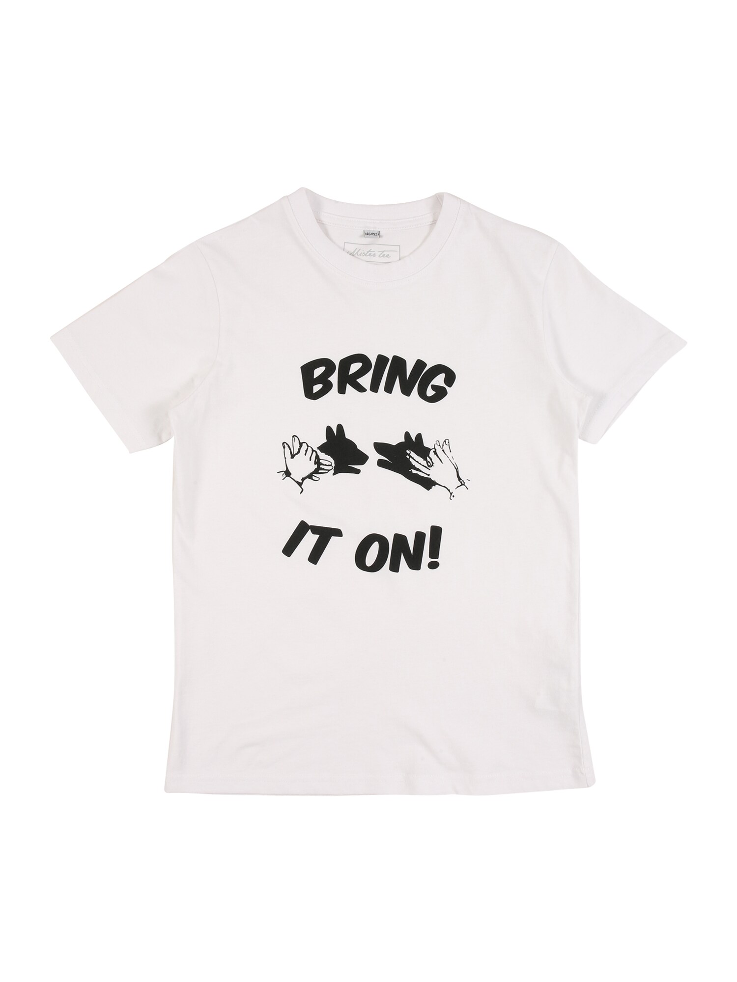 Mister Tee Marškinėliai 'Bring It On'  balta / juoda