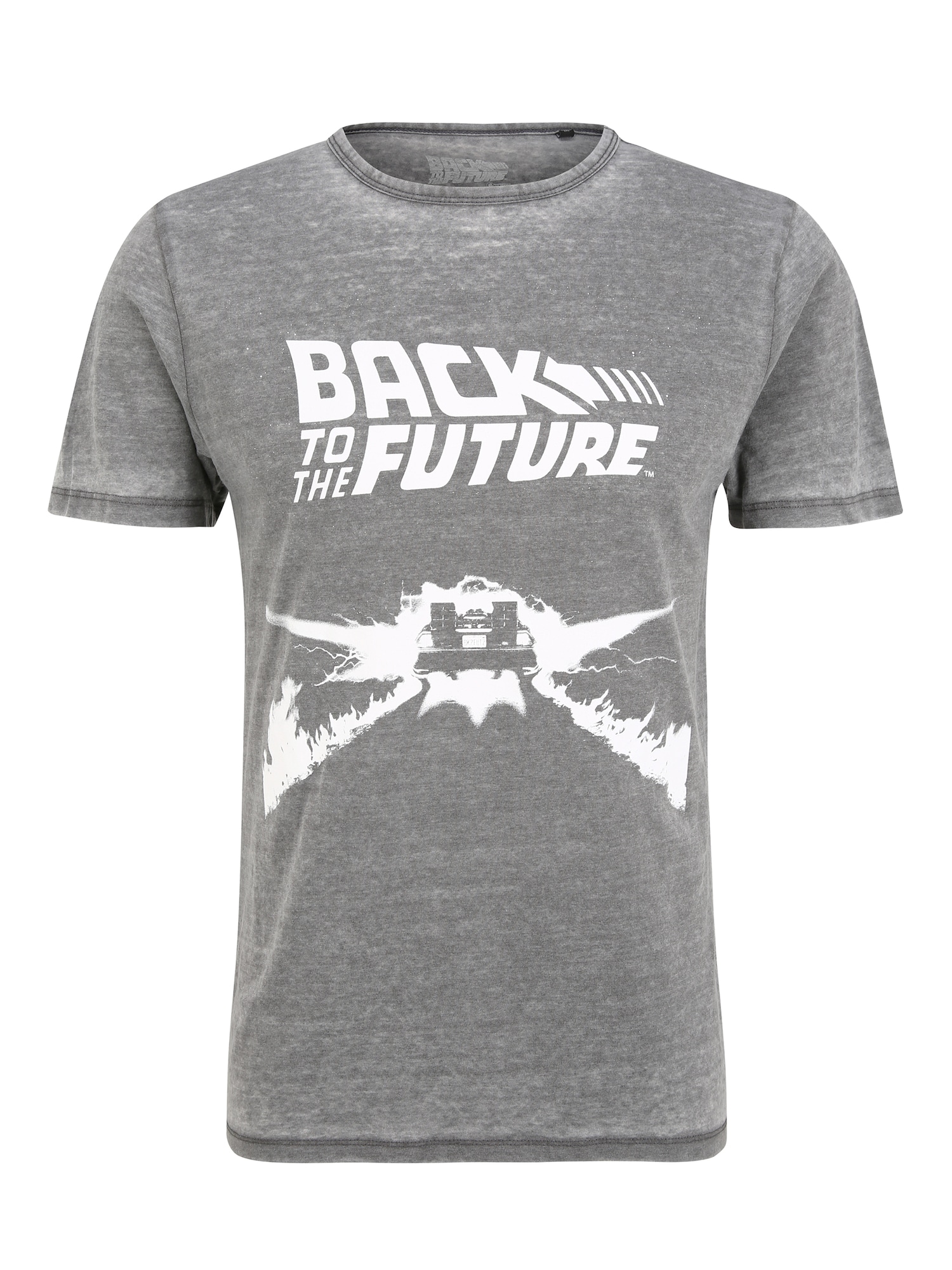 Recovered T-Krekls 'Back to the Future Delorean' pelēks / balts
