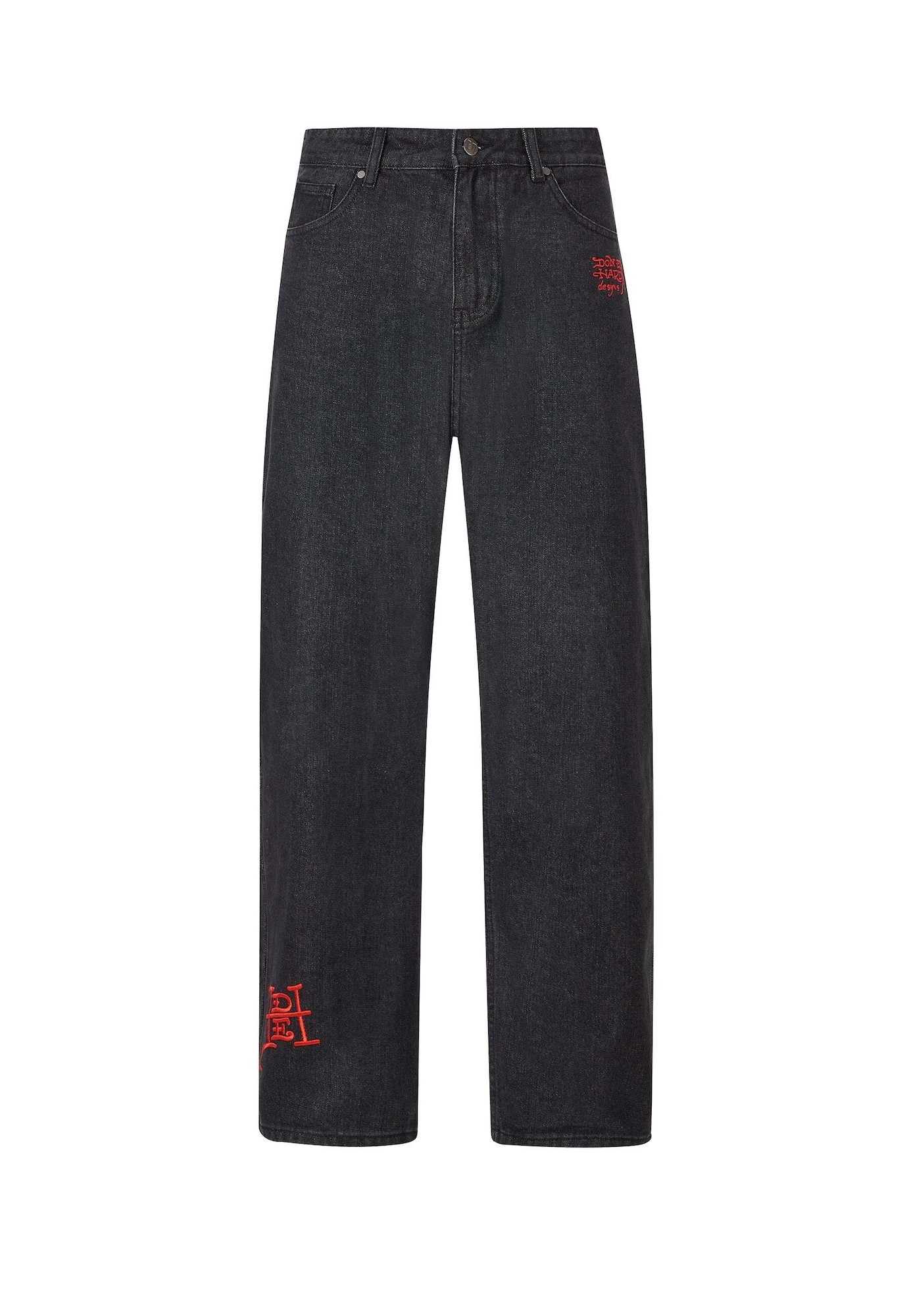 Ed Hardy Jeans verde deschis / roșu / negru denim / alb