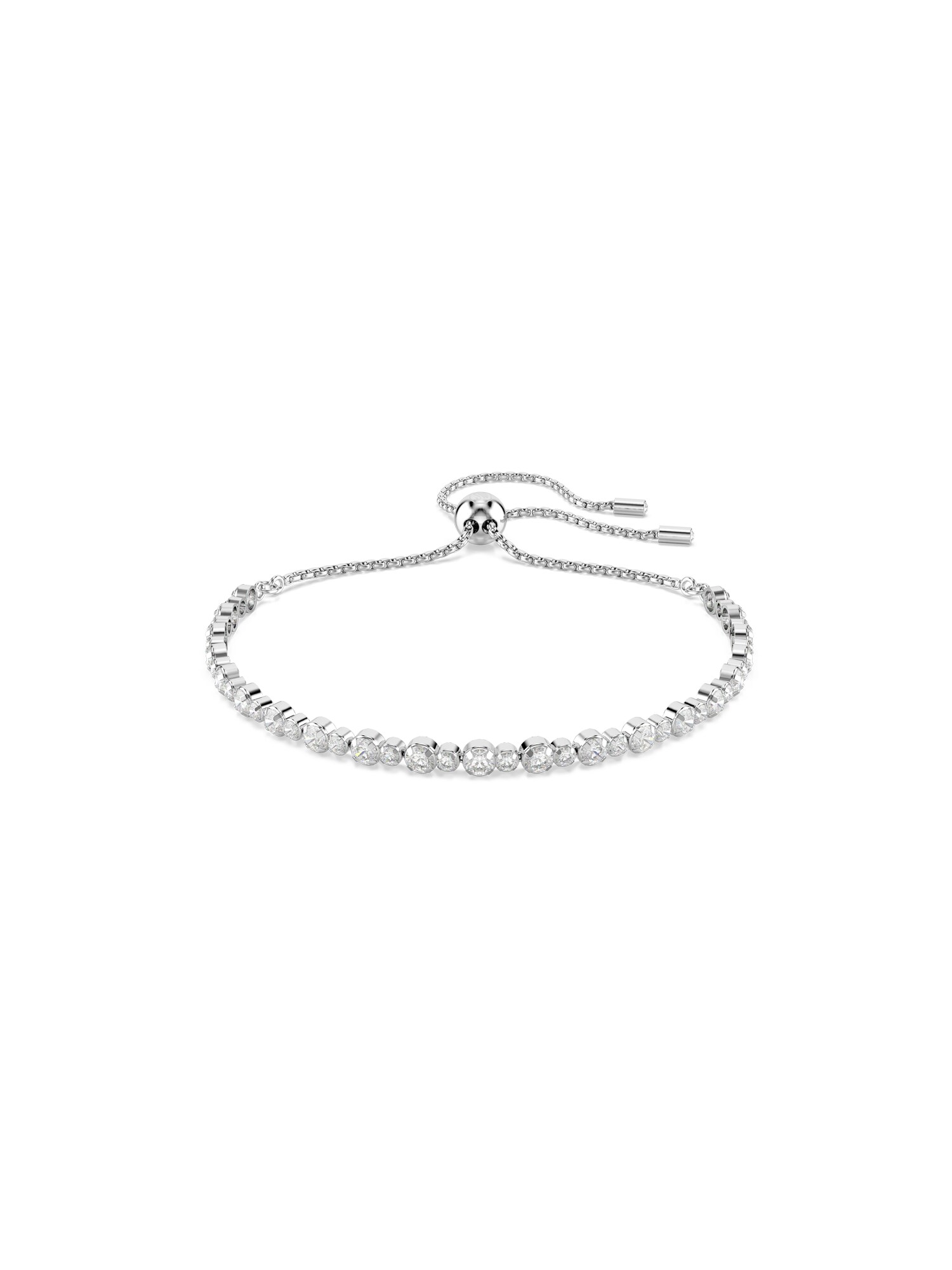 Swarovski Náramok 'Matrix'  strieborná / priehľadná