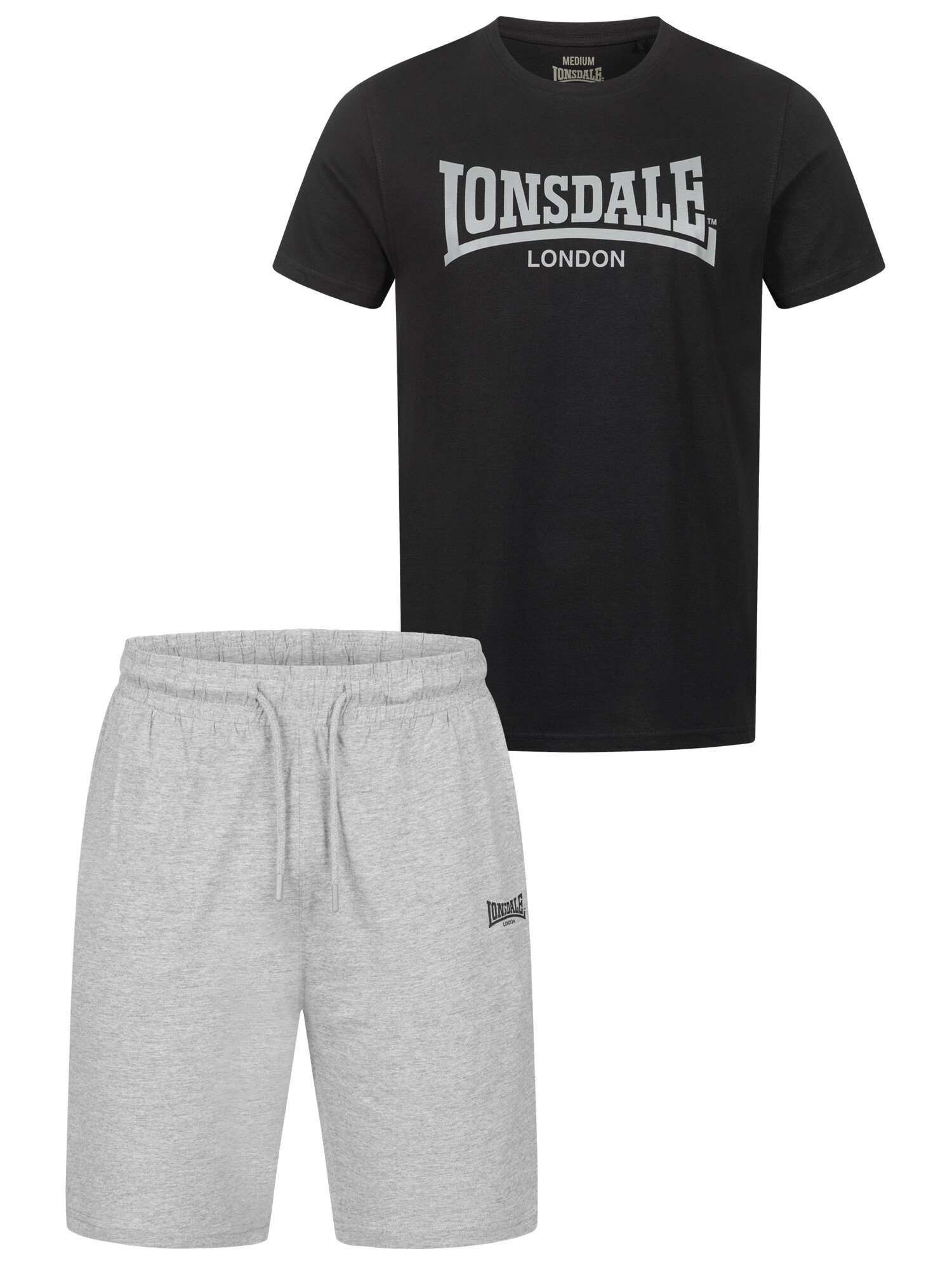 LONSDALE Tréningruha 'MOY'  fekete akciós termékkép 1
