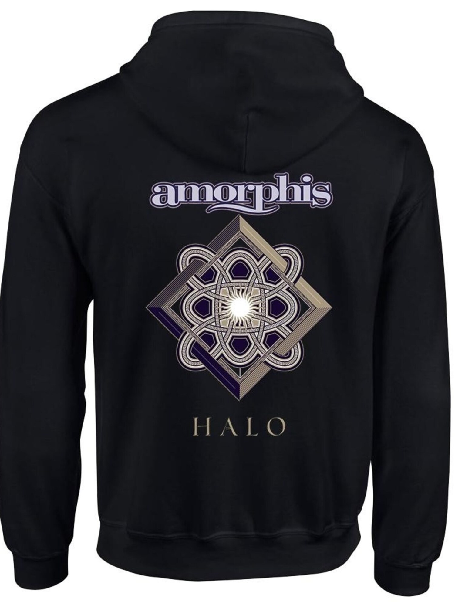 Amorphis Sudadera con cremallera negro – imagen 2