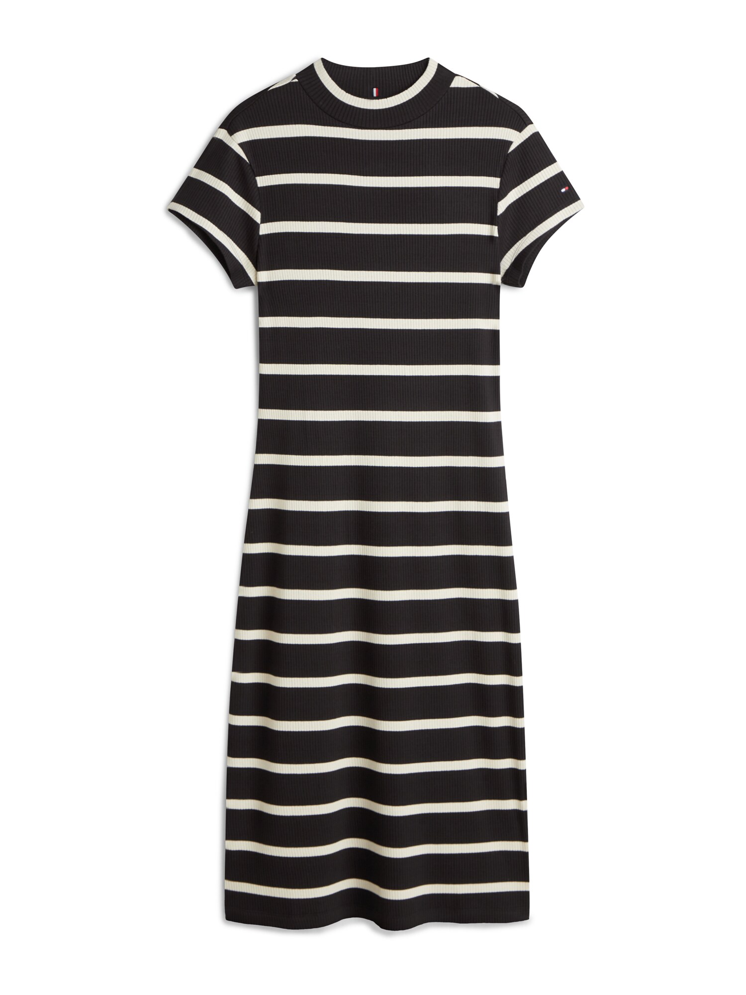 TOMMY HILFIGER Rochie  negru / alb