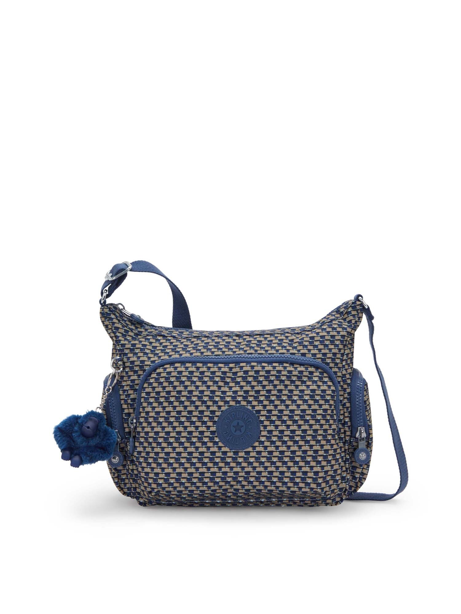 KIPLING Geantă de umăr Gabb S  bej închis / bleumarin / albastru deschis