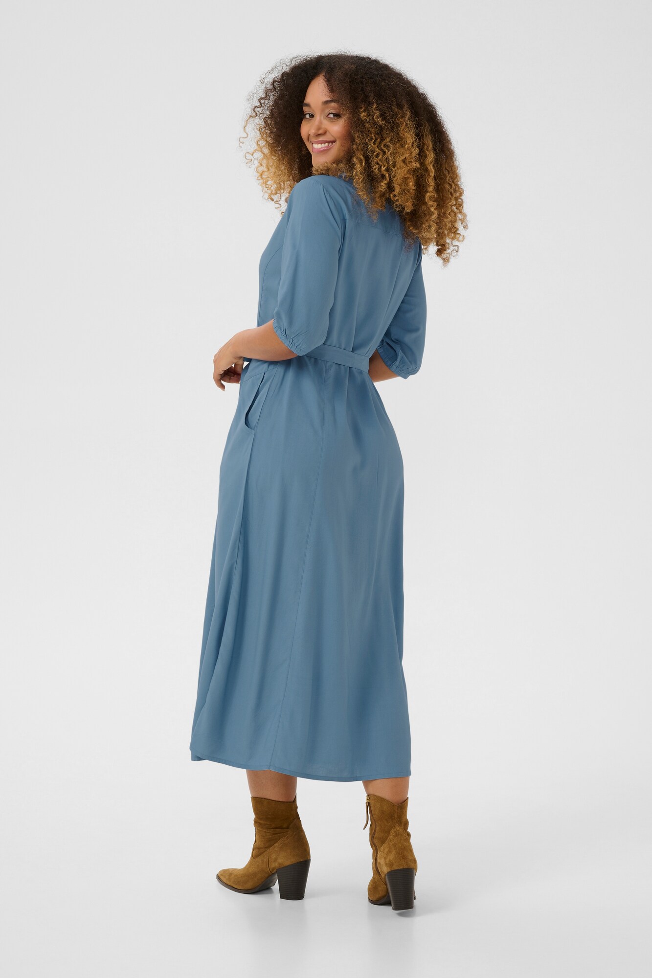 Thumbnail - Cream Kleid Tiah