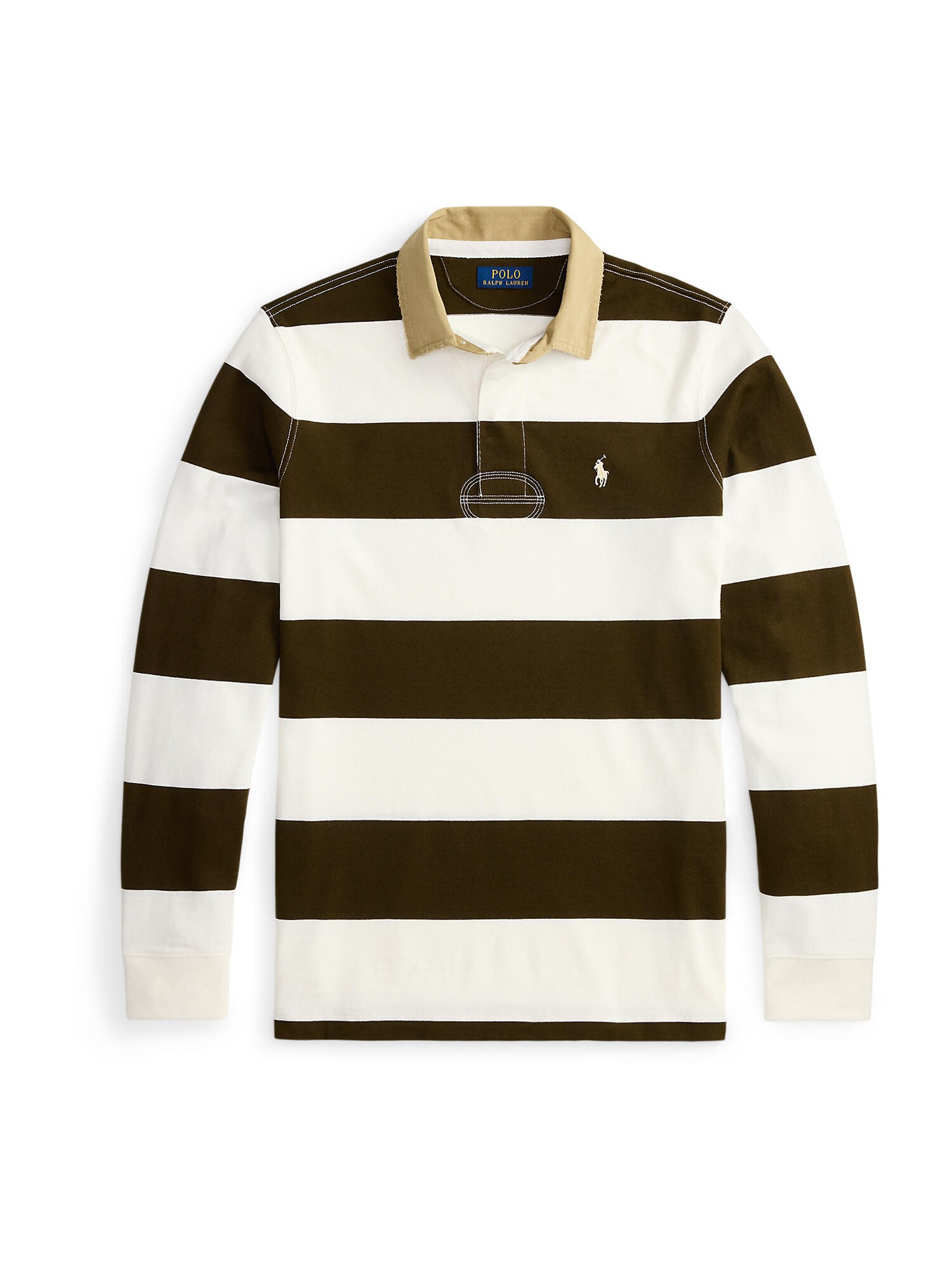 Polo Ralph Lauren Tricou  ciocolatiu / maro deschis / alb