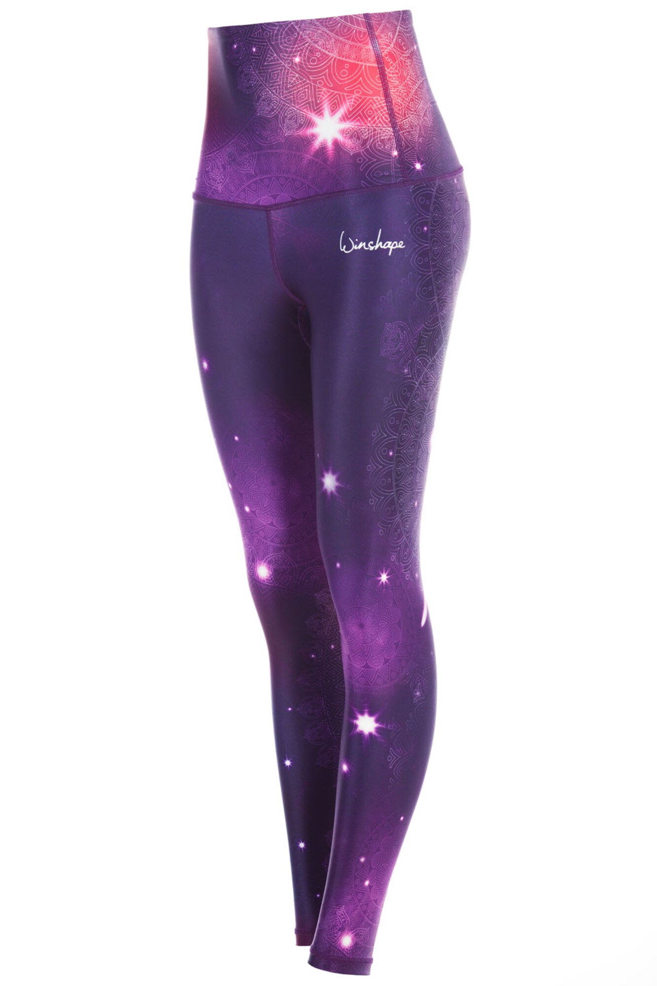 Winshape Sportnadrágok 'HWL102'  lila / sötétlila / piros / fehér termék 2. képe