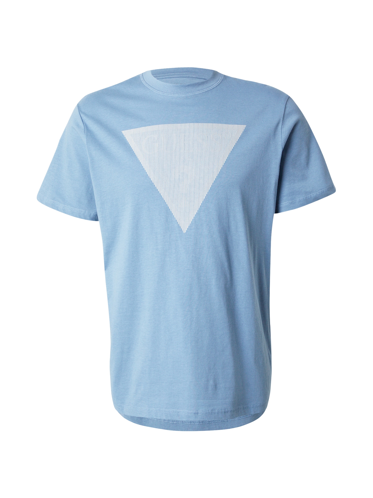 GUESS Tricou  albastru deschis / alb