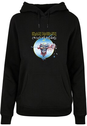 Merchcode Sweatshirt ‘ Ladies Iron Maiden – Madness’ Lichtblauw / Zwart