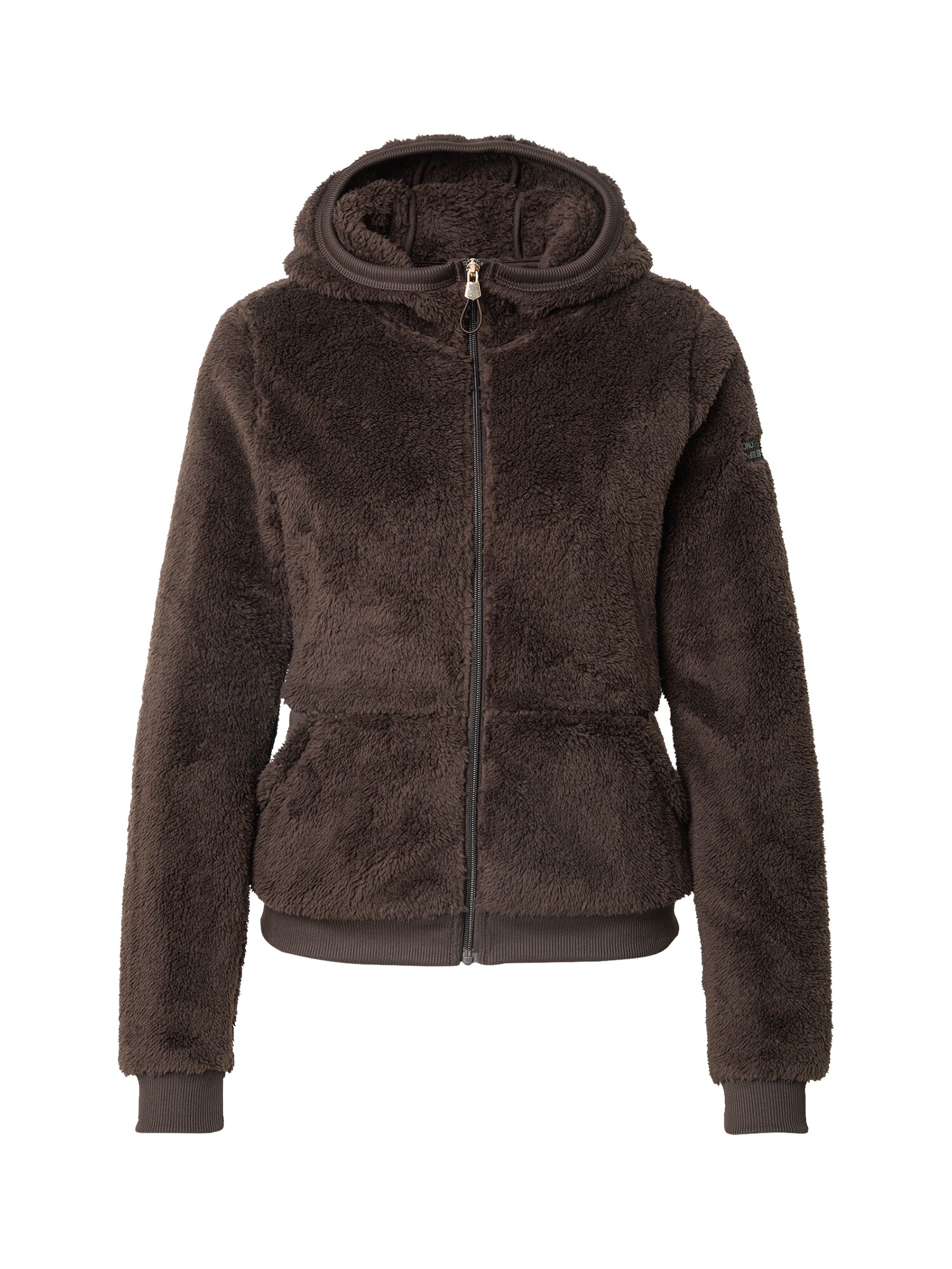 ONLY PLAY Jachetă  fleece funcțională ONPFluffy maro închis