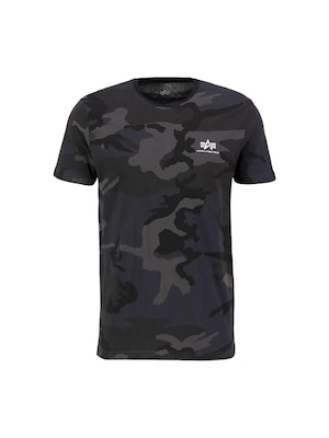 ALPHA INDUSTRIES Camiseta 'Backprint Camo'  mezcla de colores